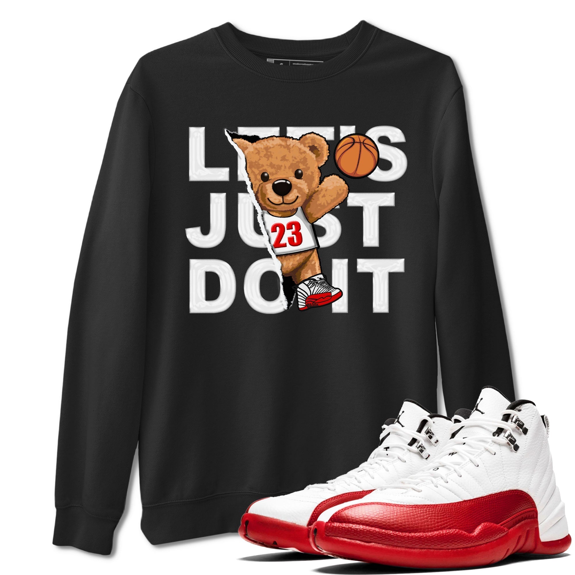 Rip Out Bear snkmatch Tee - Air Jordan 12 Cherry