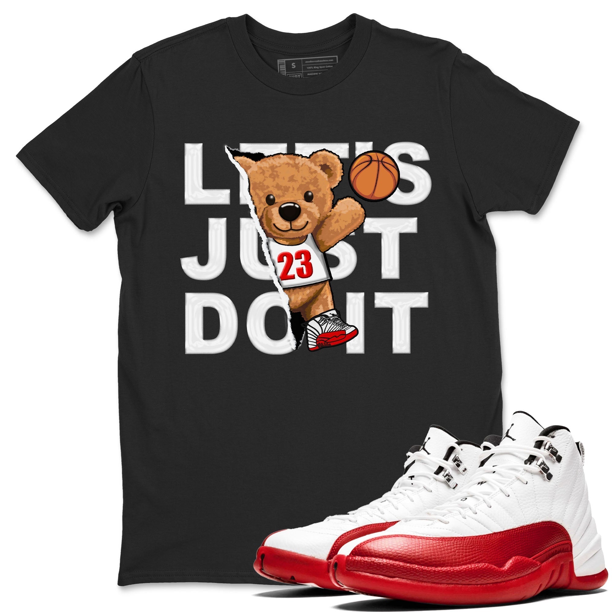 Rip Out Bear snkmatch Tee - Air Jordan 12 Cherry