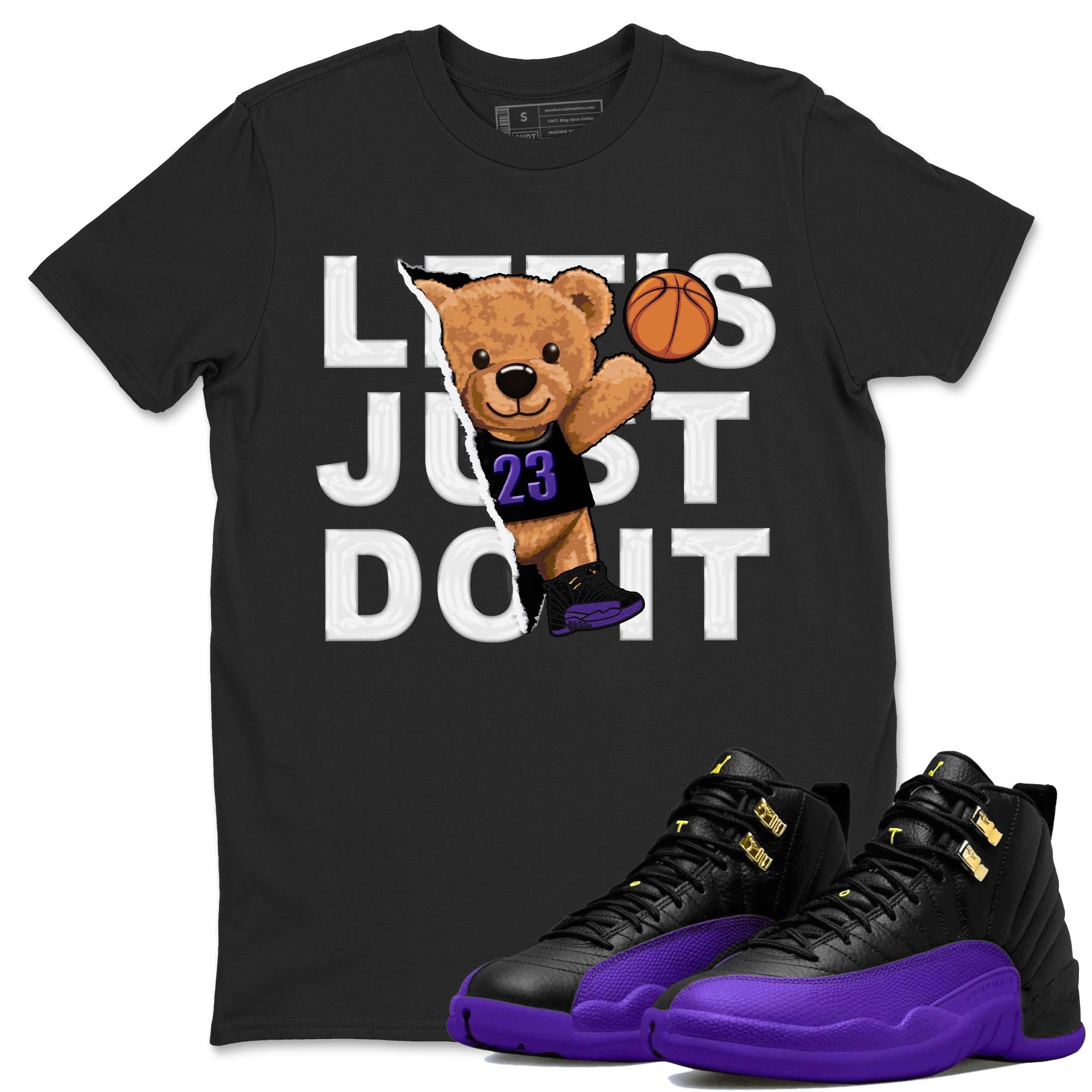 Rip Out Bear snkmatch Tee - Air Jordan 12 Field Purple