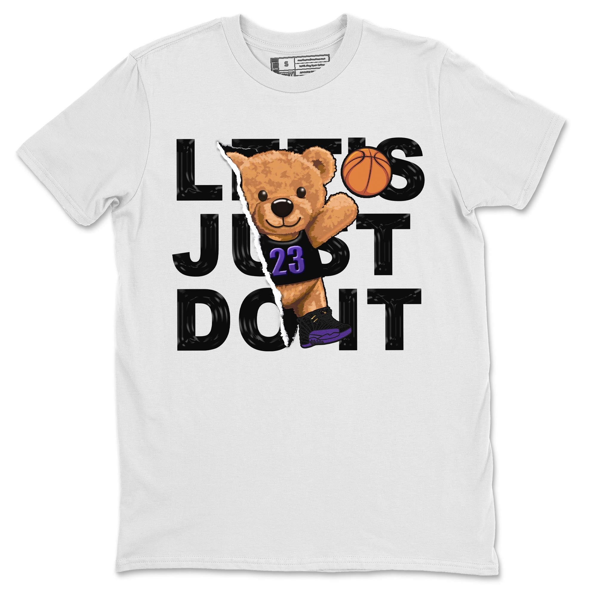 Rip Out Bear snkmatch Tee - Air Jordan 12 Field Purple