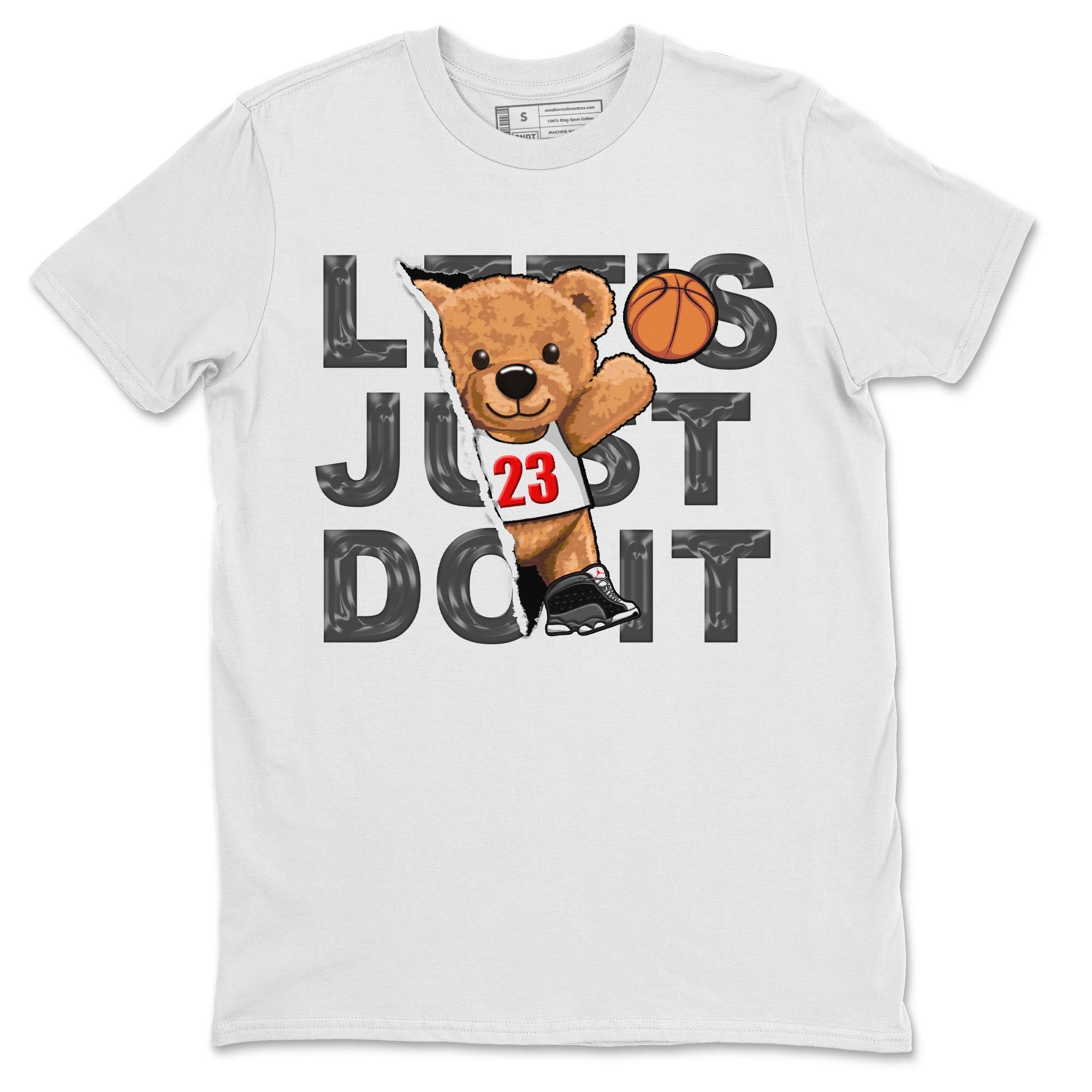 Rip Out Bear Unisex Tops - Air Jordan 13 Black Flint