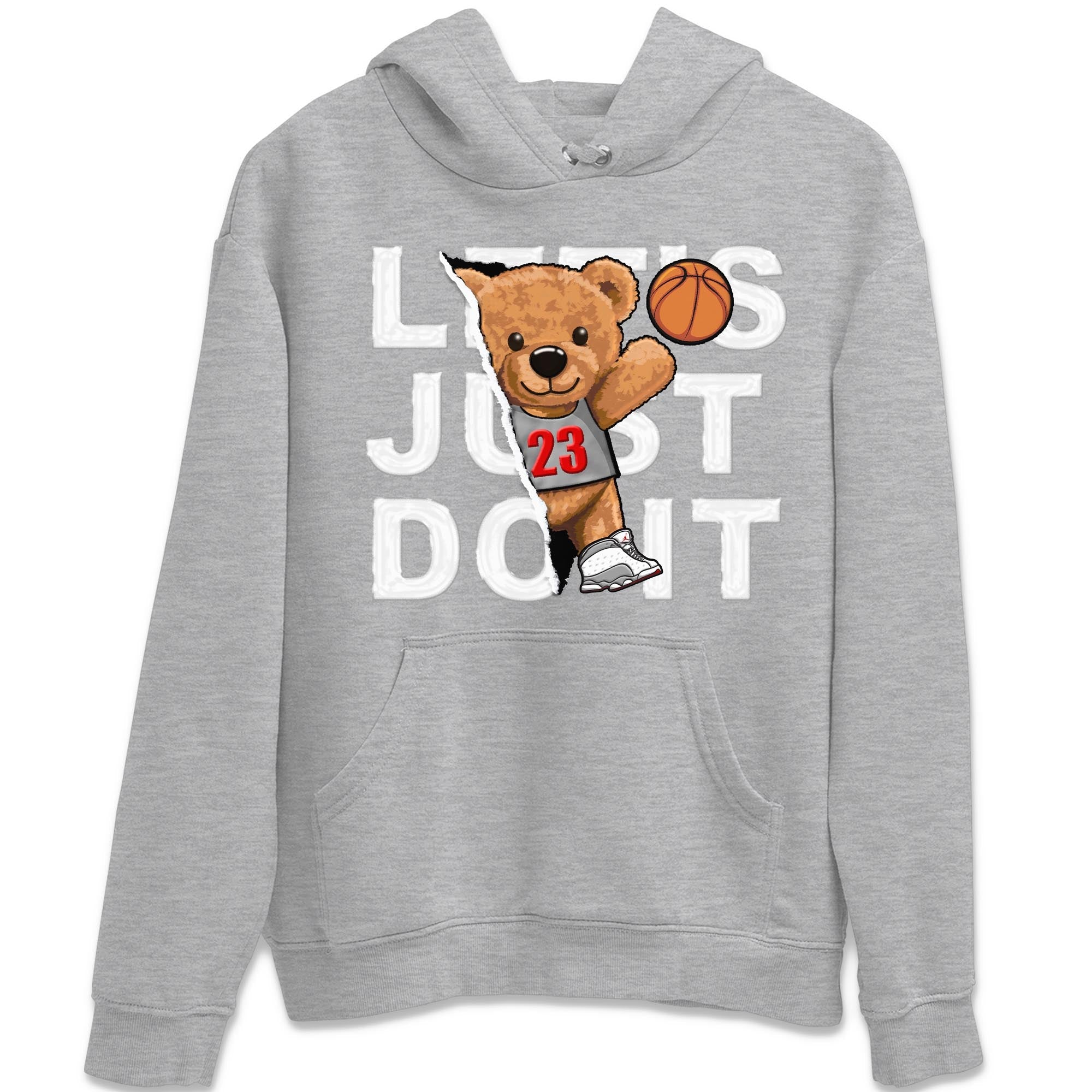 Rip Out Bear Unisex Tops - Air Jordan 13 Wolf Grey