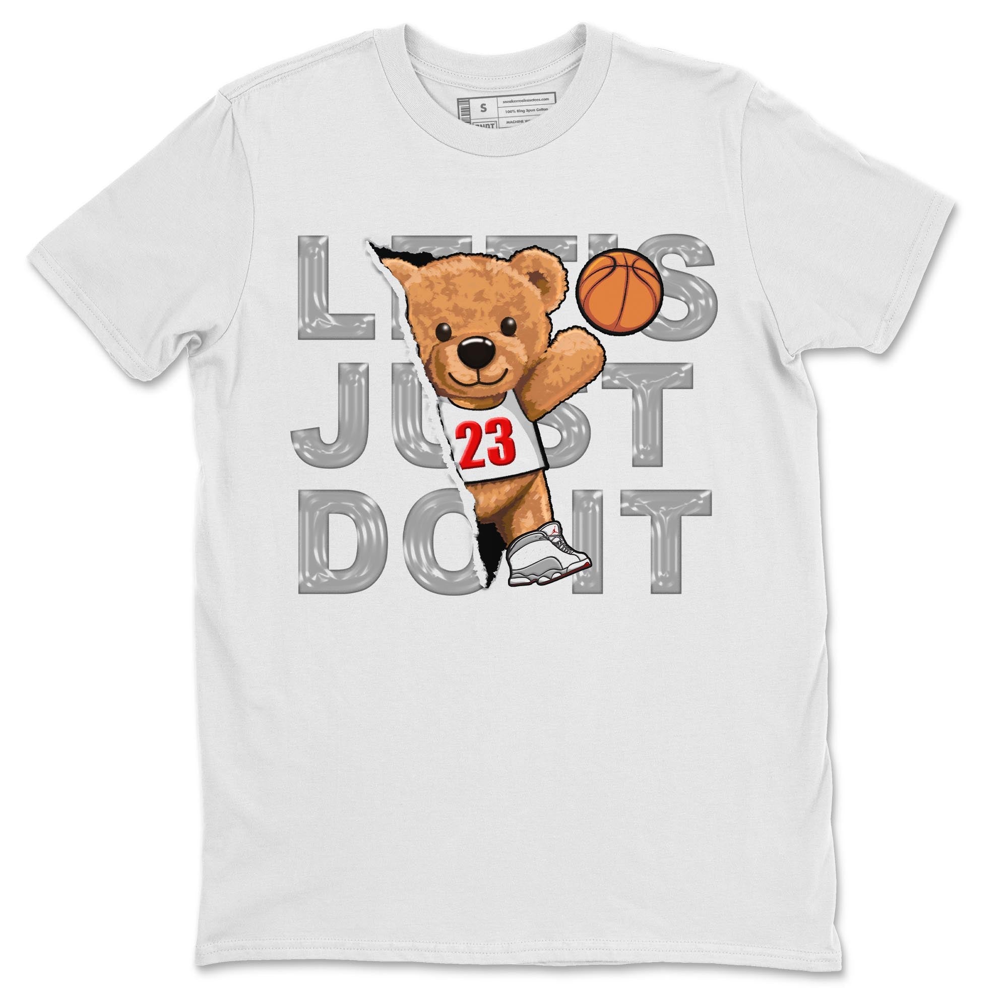 Rip Out Bear Unisex Tops - Air Jordan 13 Wolf Grey