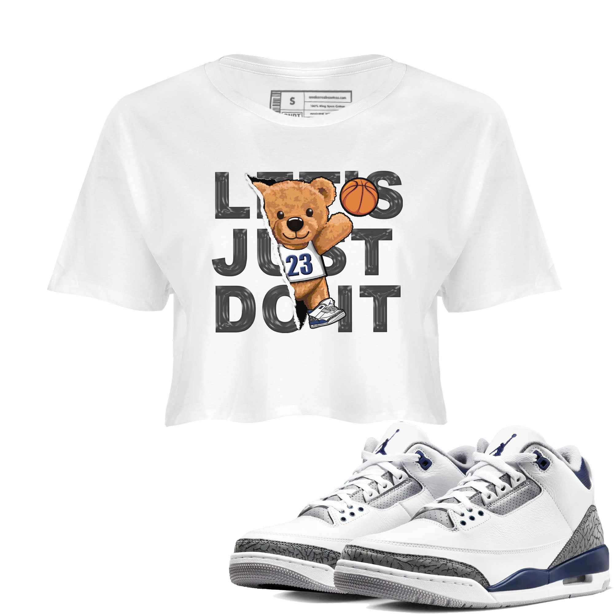 Rip Out Bear snkmatch Women's Top - Air Jordan 3 Midnight Navy 2023