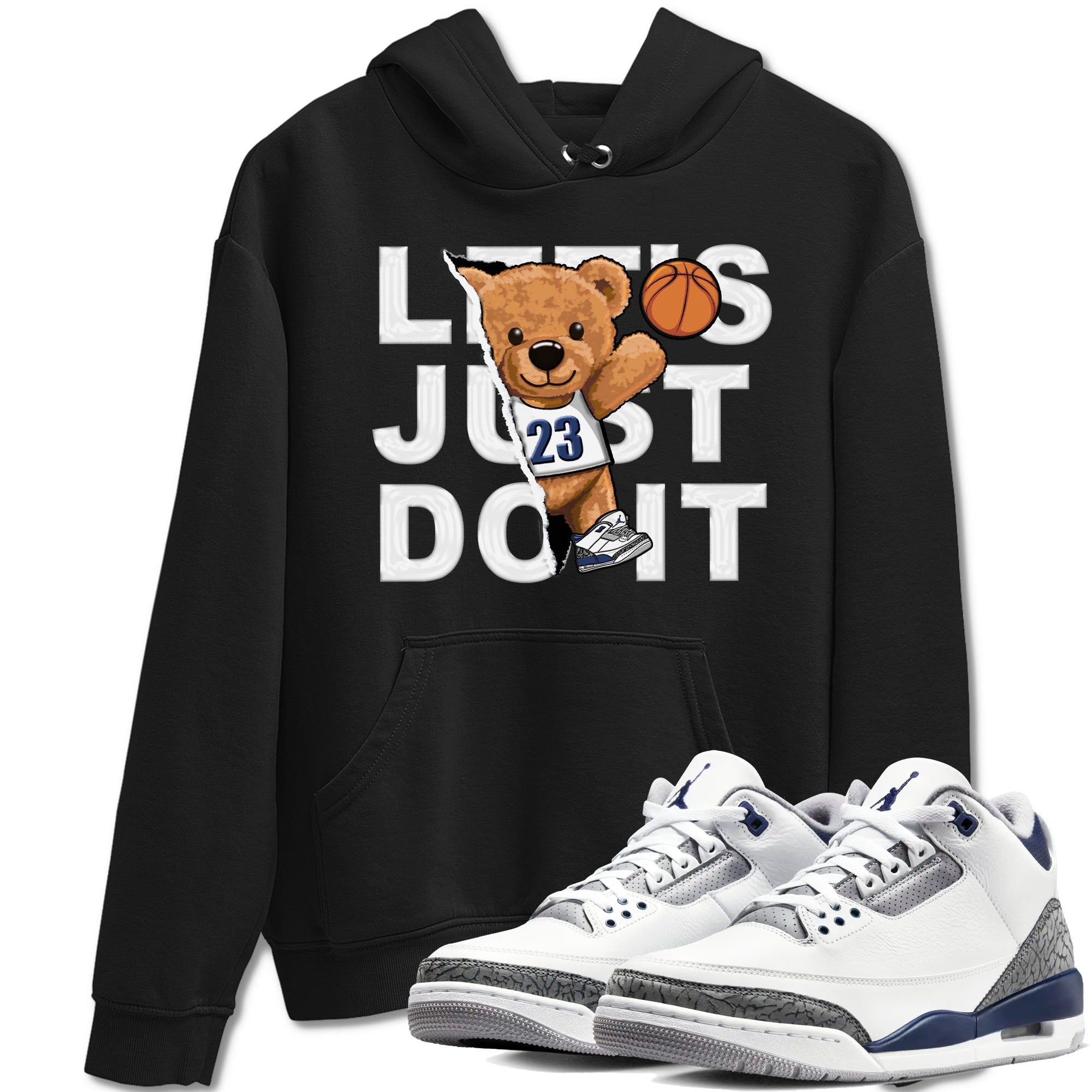 Rip Out Bear snkmatch Tees - Air Jordan 3 Midnight Navy 2023