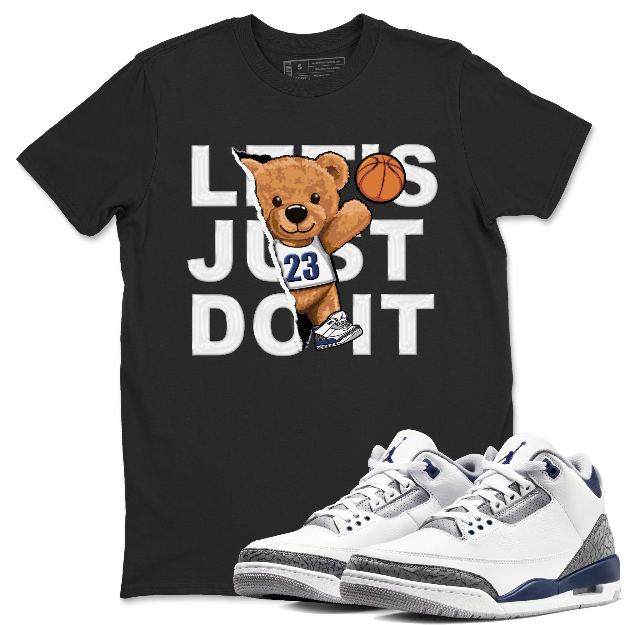 Rip Out Bear snkmatch Tees - Air Jordan 3 Midnight Navy 2023