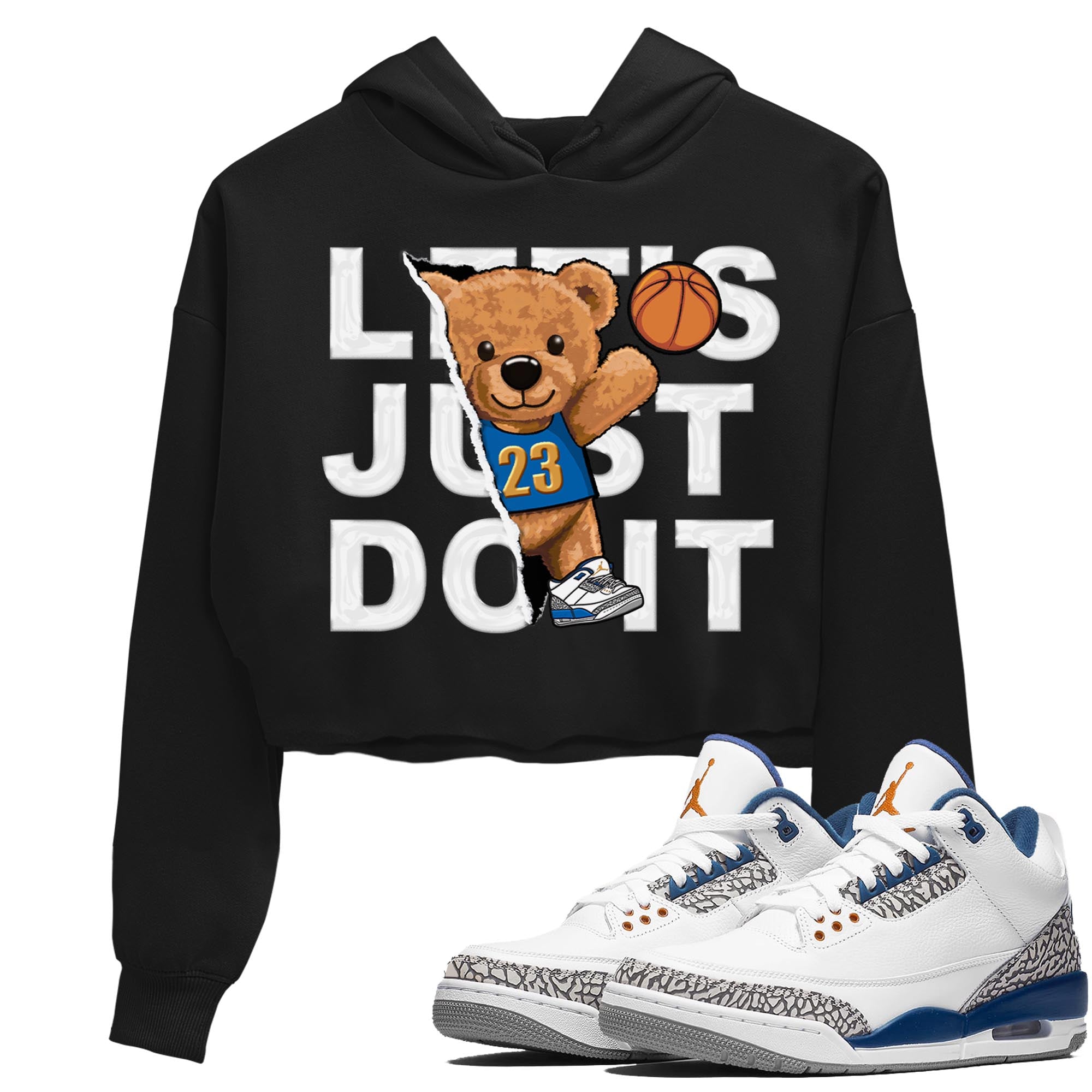 Rip Out Bear Women's Tops - Air Jordan 3 Wizards