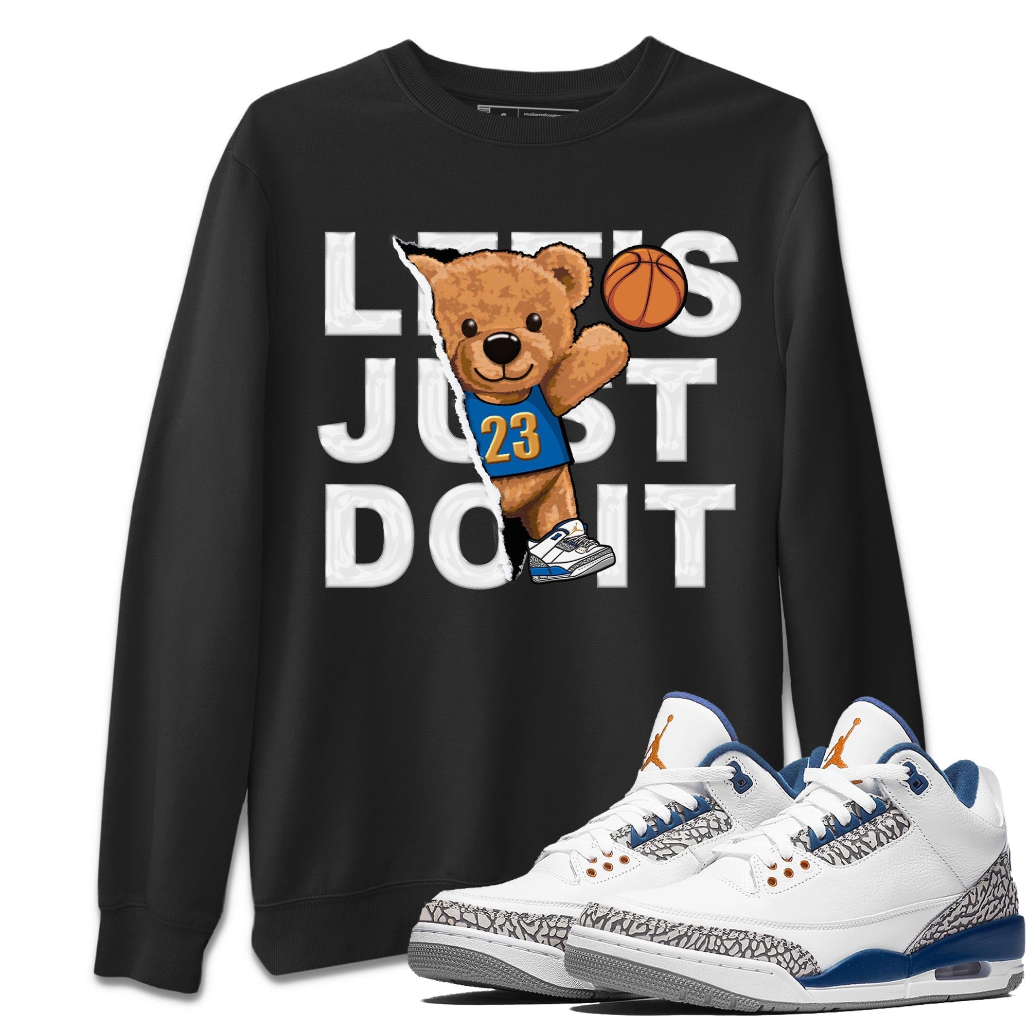 Rip Out Bear Unisex Tops - Air Jordan 3 Wizards