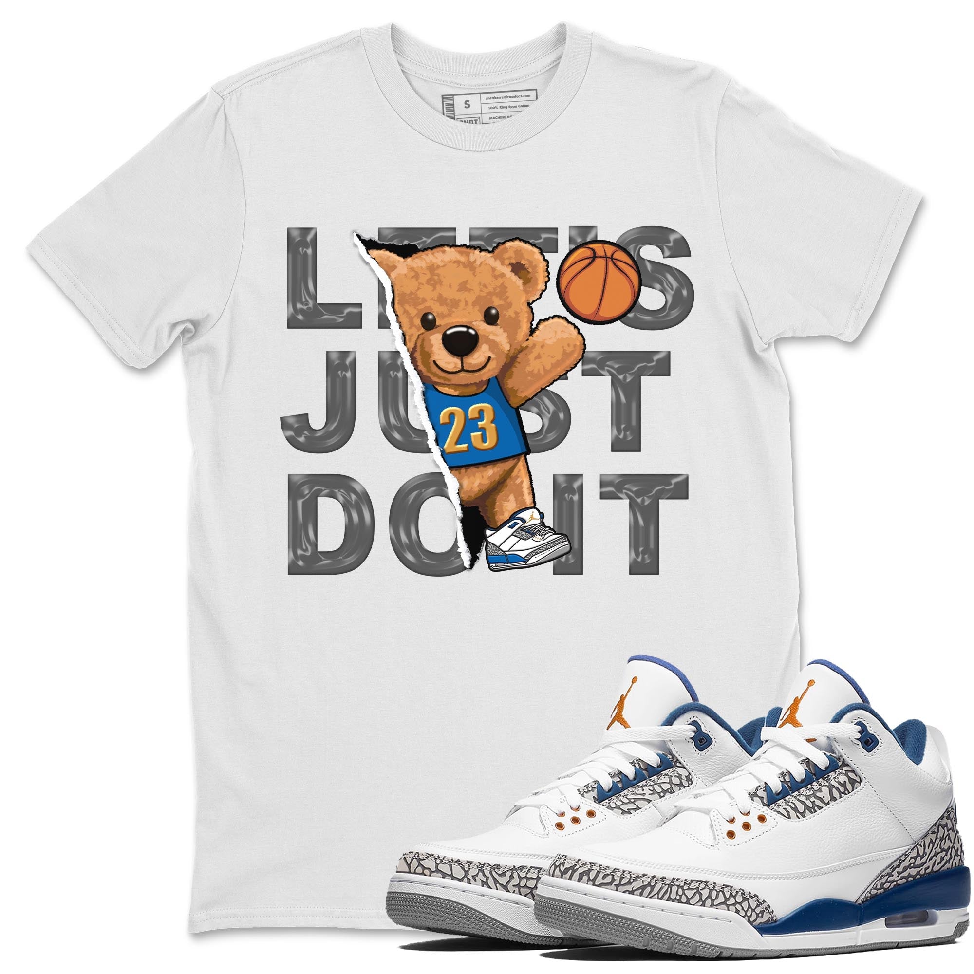 Rip Out Bear Unisex Tops - Air Jordan 3 Wizards