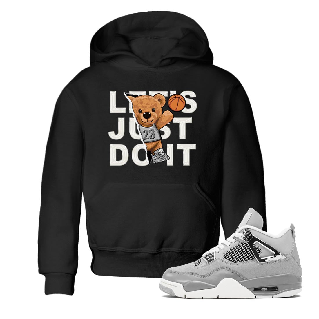 Rip Out Bear snkmatch Tee Kids - Air Jordan 4 Frozen Moments