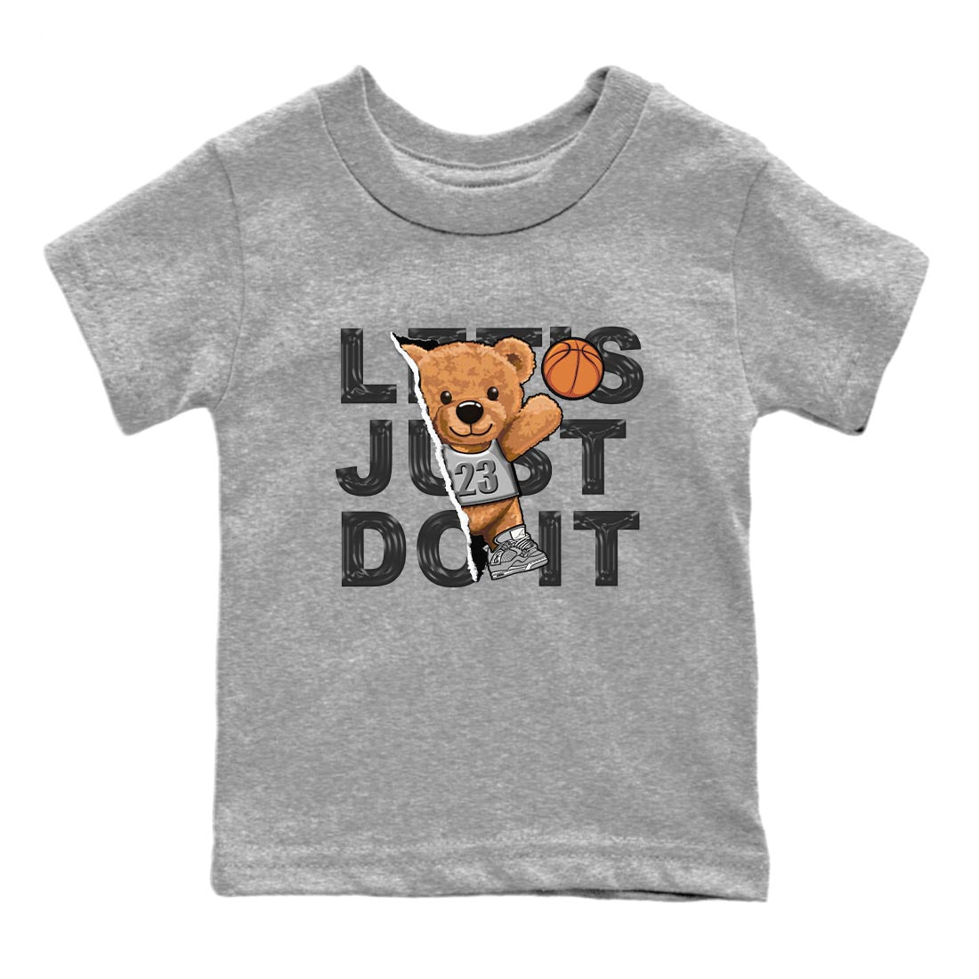 Rip Out Bear snkmatch Tee Kids - Air Jordan 4 Frozen Moments