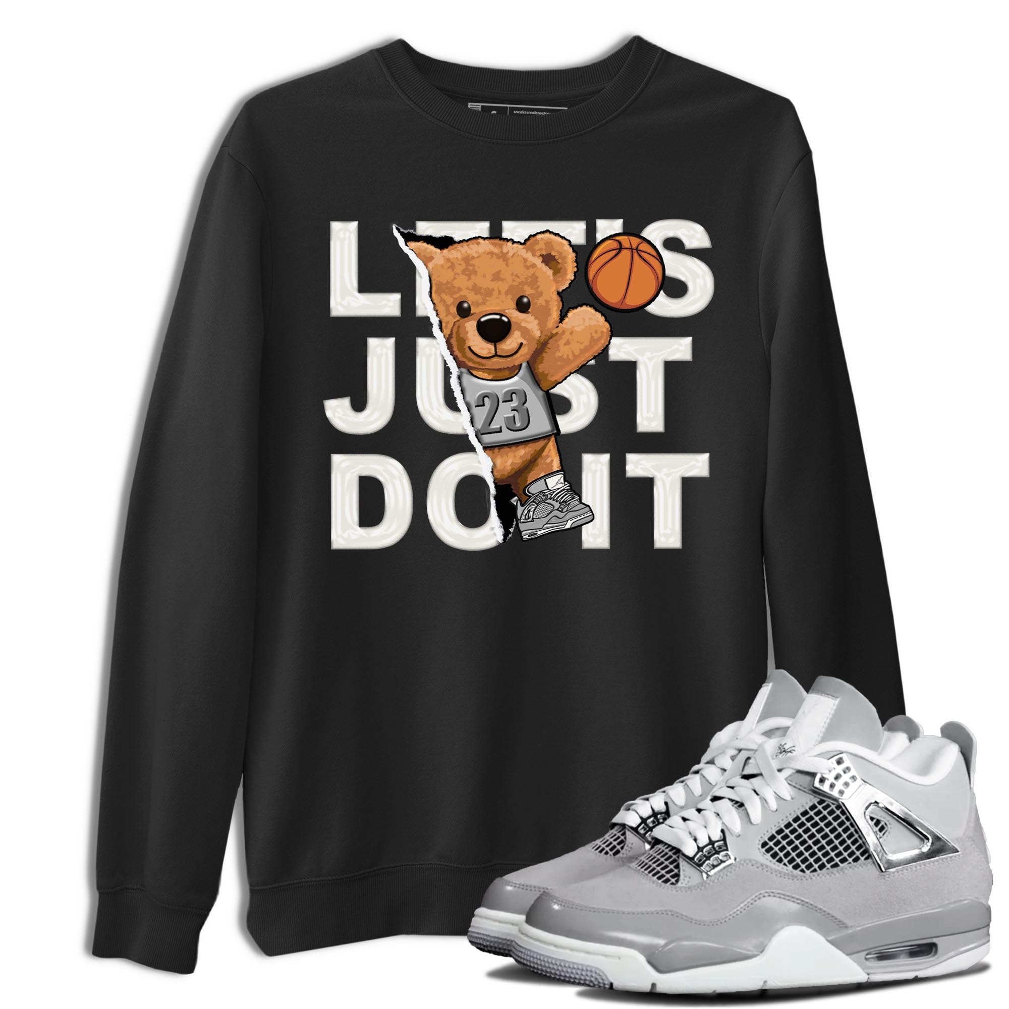 Rip Out Bear snkmatch Tee - Air Jordan 4 Frozen Moments