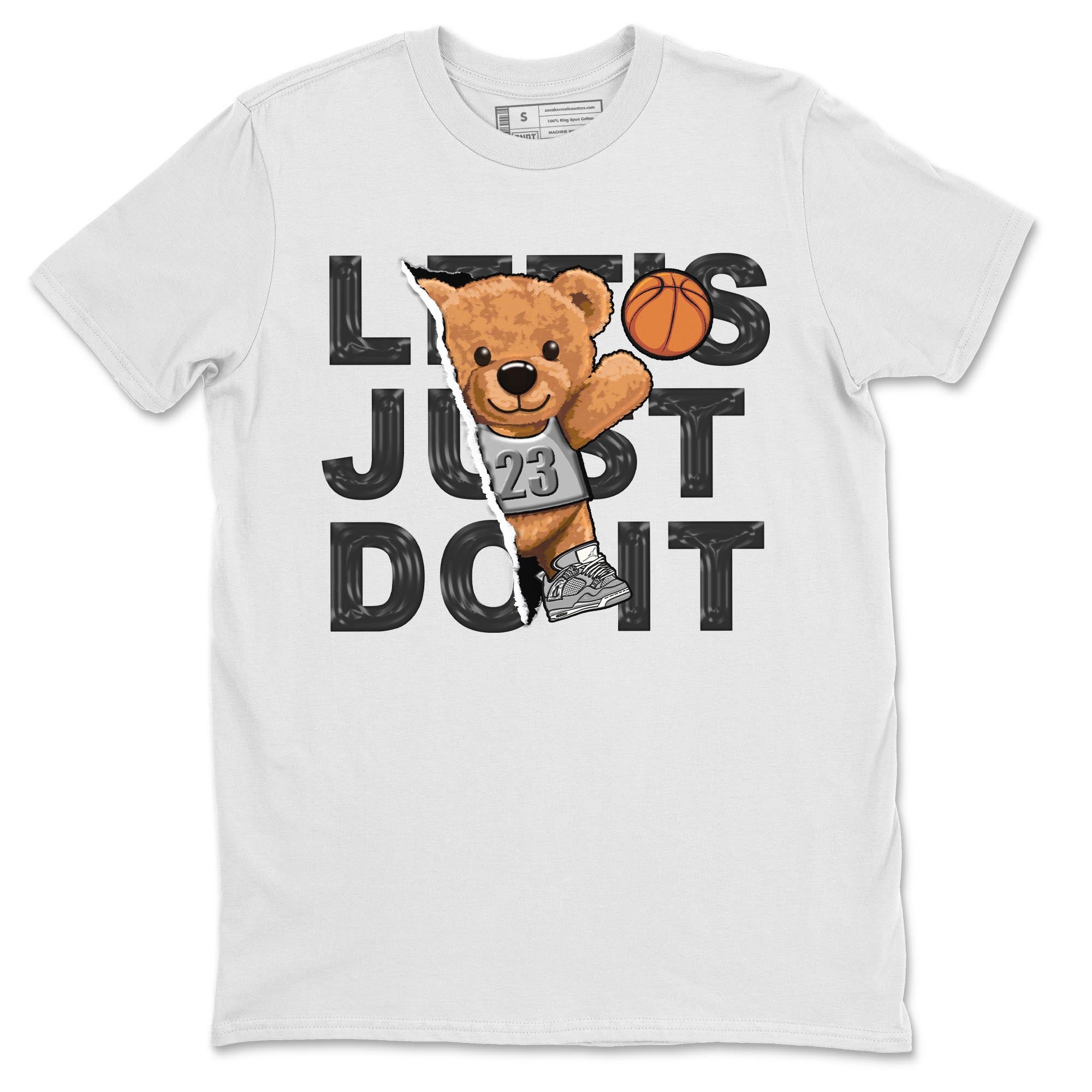 Rip Out Bear snkmatch Tee - Air Jordan 4 Frozen Moments