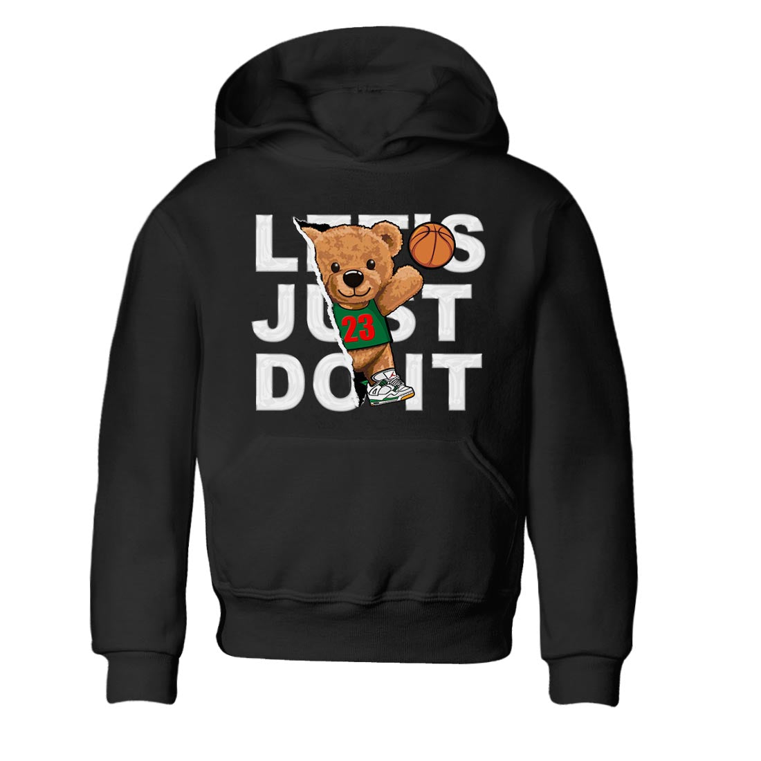 Rip Out Bear Kids Tops - Air Jordan 4 Pine Green SB