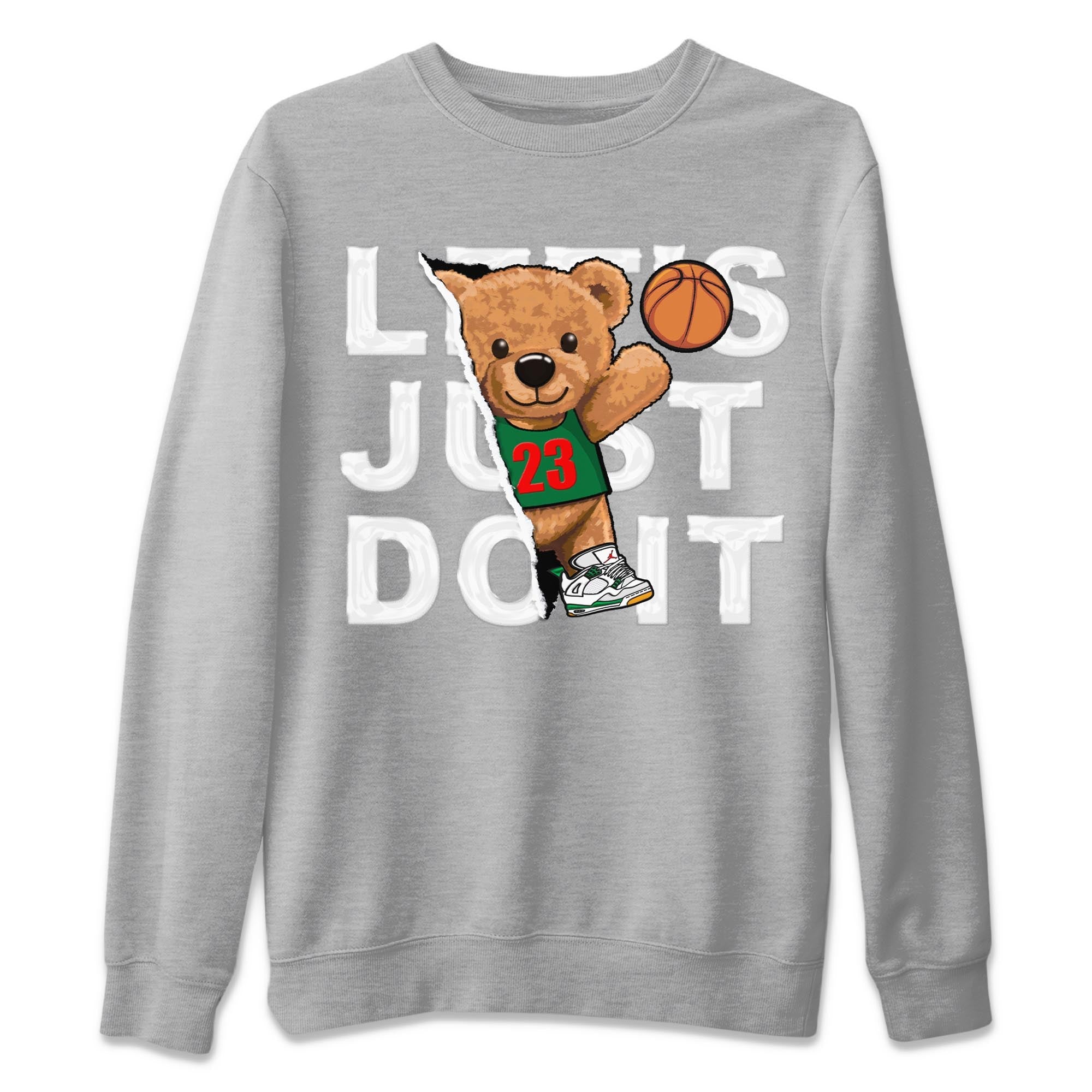 Rip Out Bear Unisex Tops - Air Jordan 4 Pine Green SB