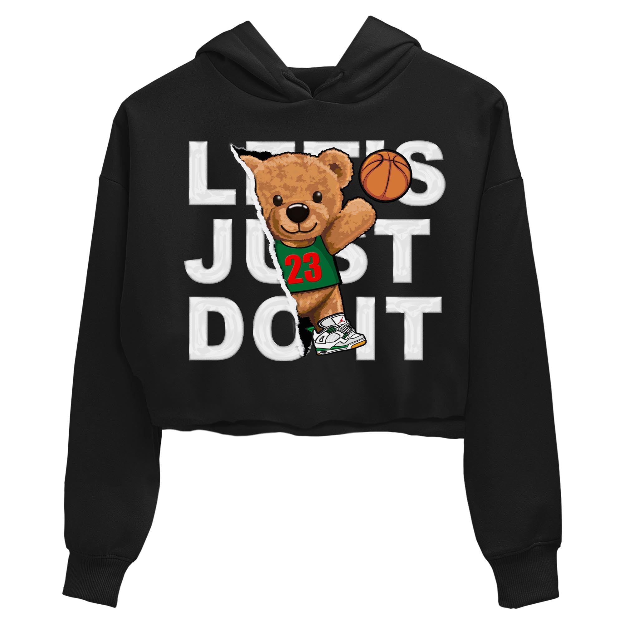 Rip Out Bear Women's Tops - Air Jordan 4 Pine Green SB