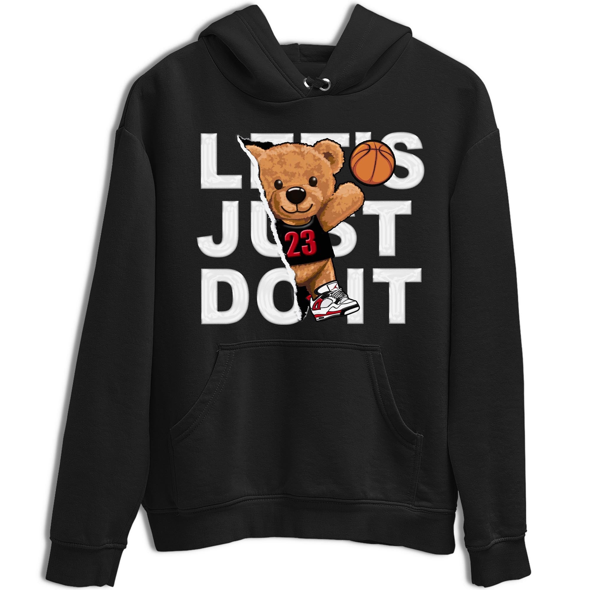 Rip Out Bear snkmatch Tee - Air Jordan 4 Red Cement
