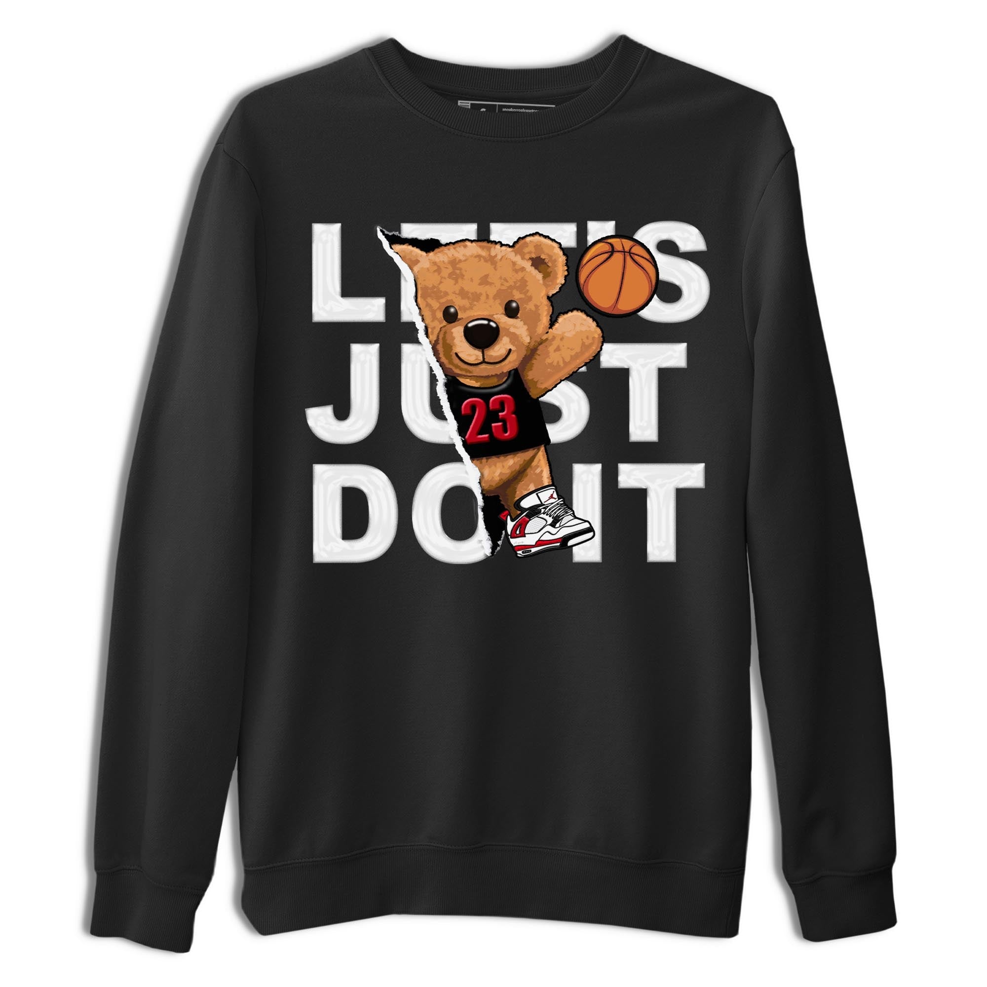 Rip Out Bear snkmatch Tee - Air Jordan 4 Red Cement