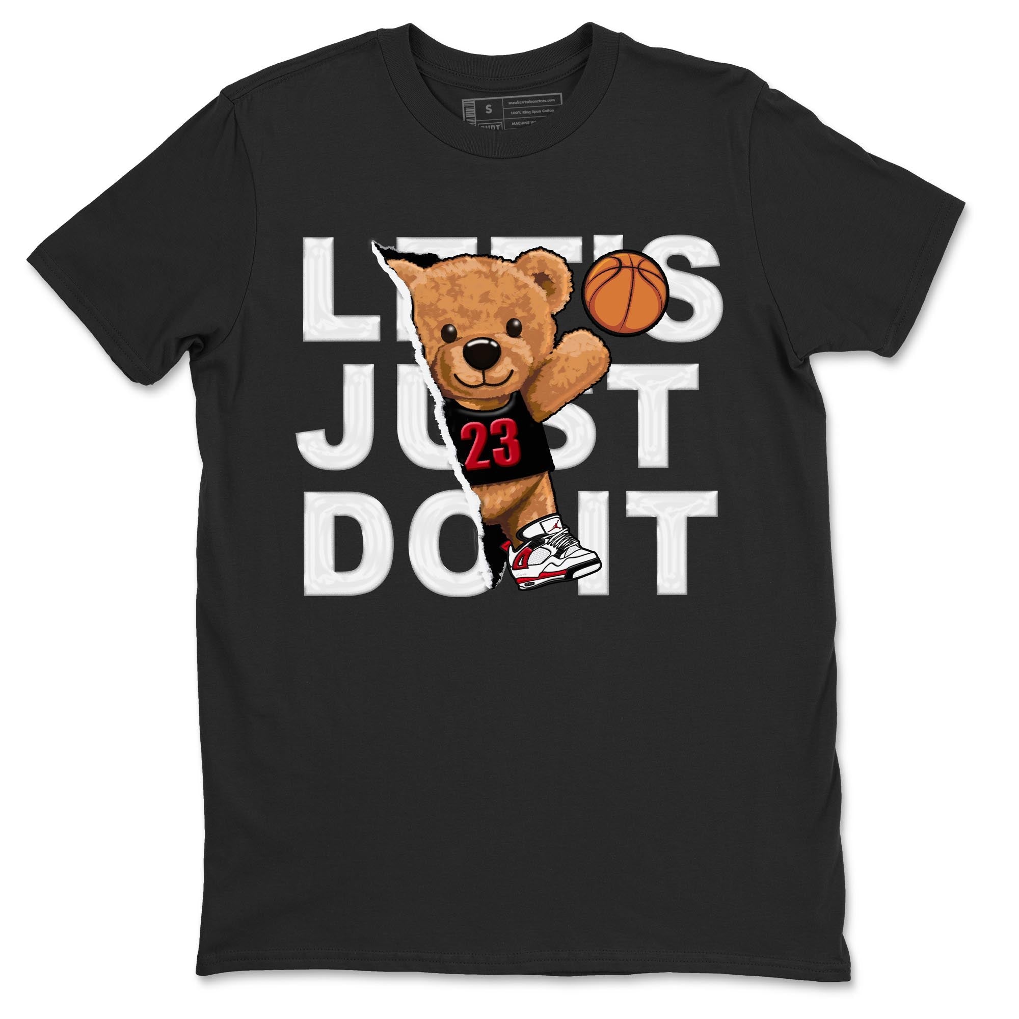 Rip Out Bear snkmatch Tee - Air Jordan 4 Red Cement
