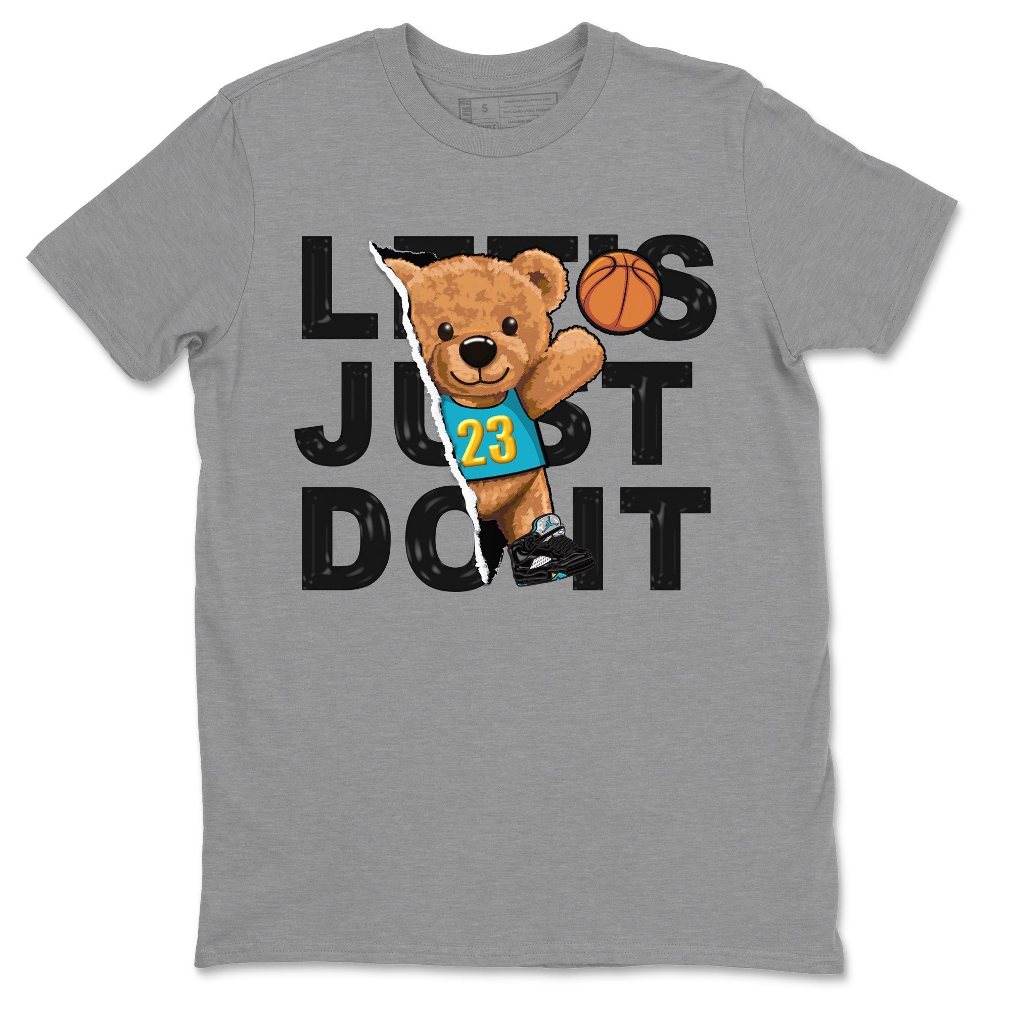 Rip Out Bear Unisex Tops - Air Jordan 5 Aqua