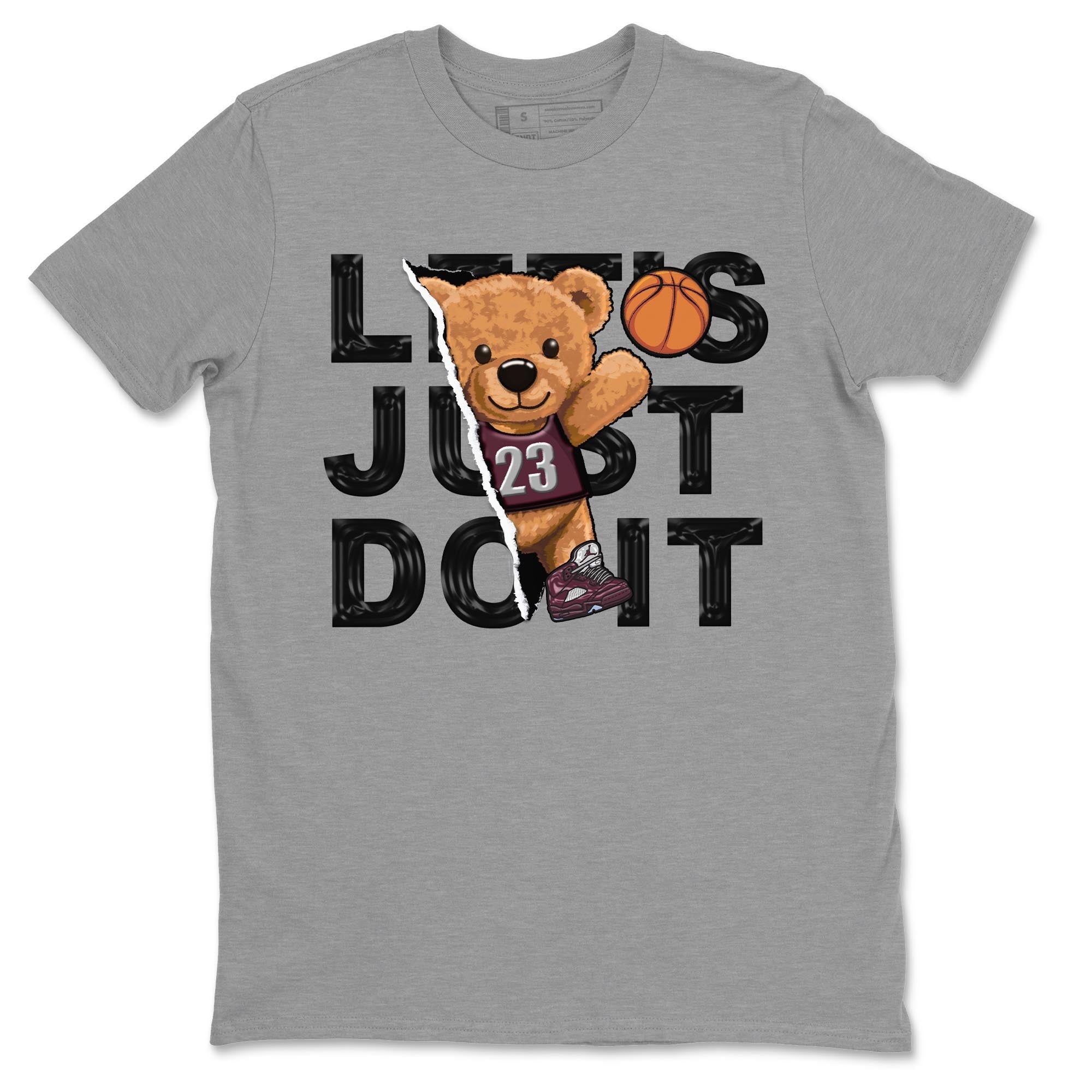 Rip Out Bear snkmatch Tee - Air Jordan 5 Burgundy