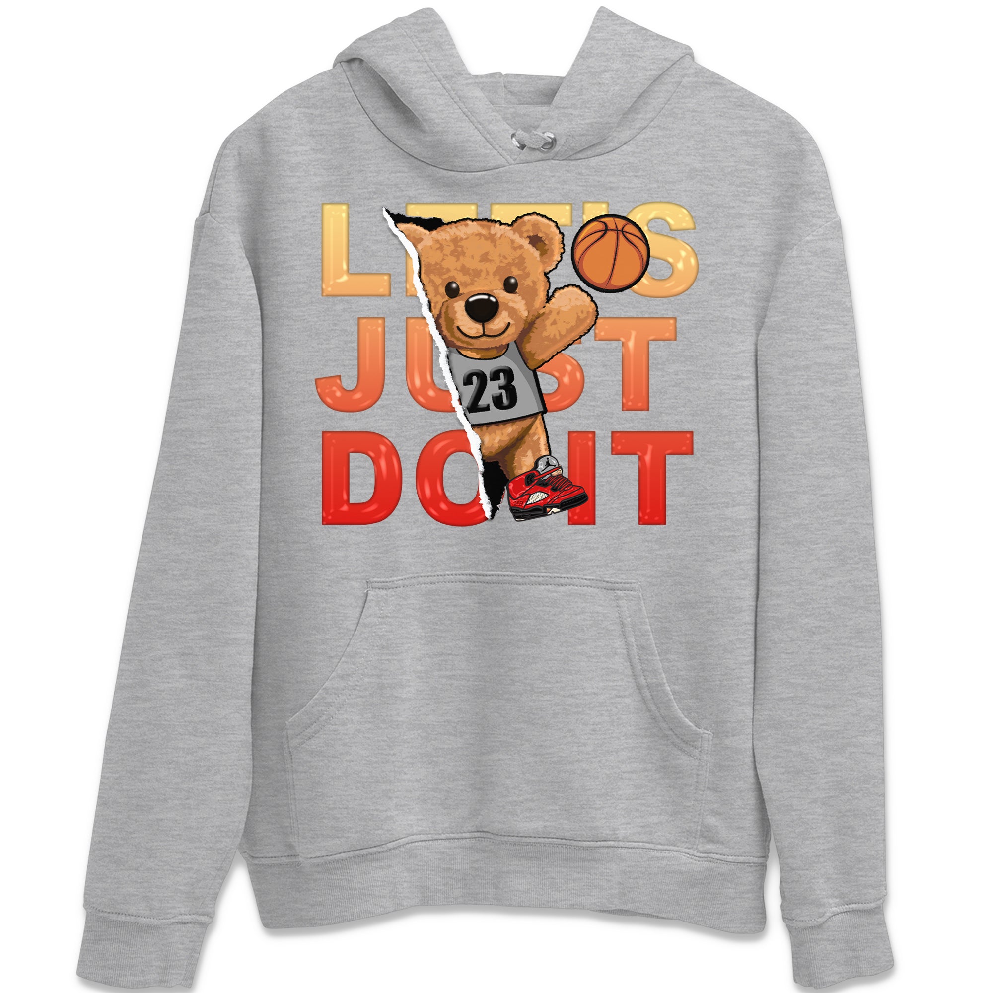 Rip Out Bear Unisex Tops - Air Jordan 5 Mars For Her