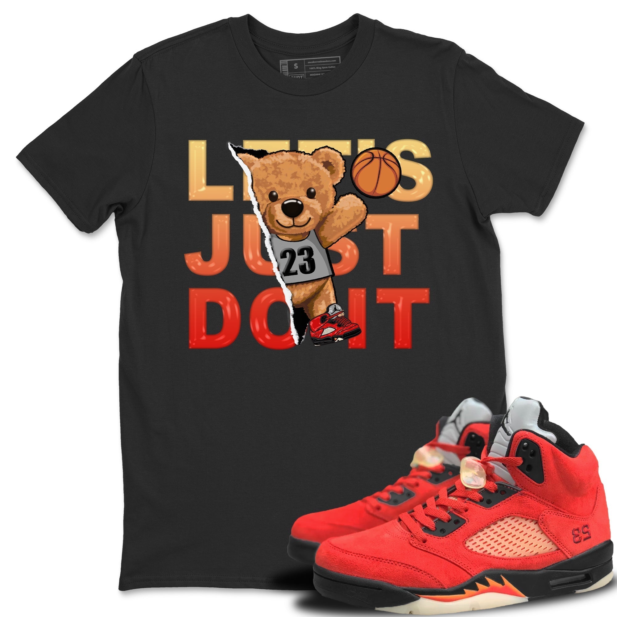 Rip Out Bear Unisex Tops - Air Jordan 5 Mars For Her