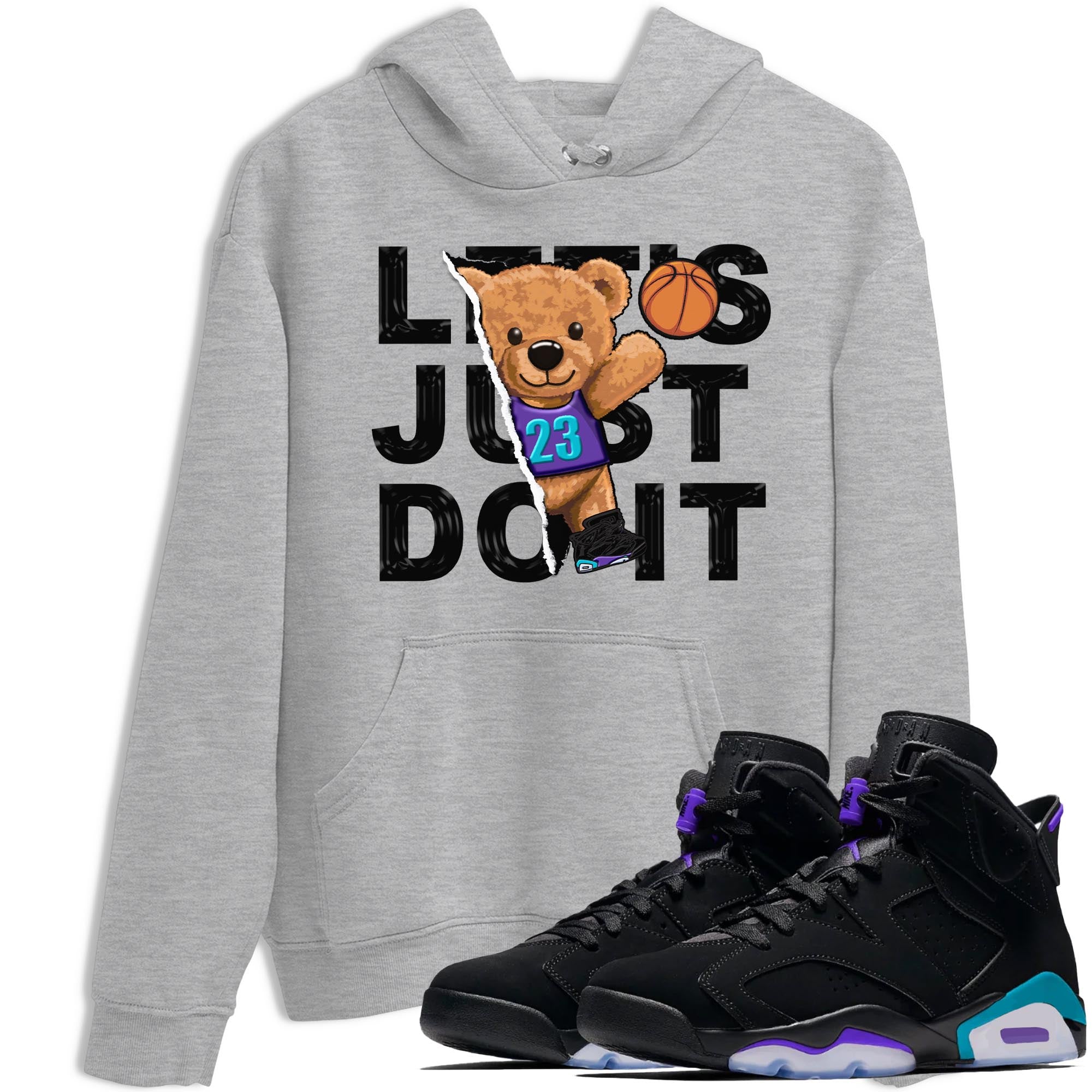 Rip Out Bear snkmatch Tee - Air Jordan 6 Aqua
