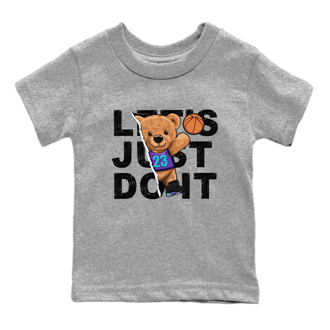 Rip Out Bear snkmatch Tee Kids - Air Jordan 6 Aqua