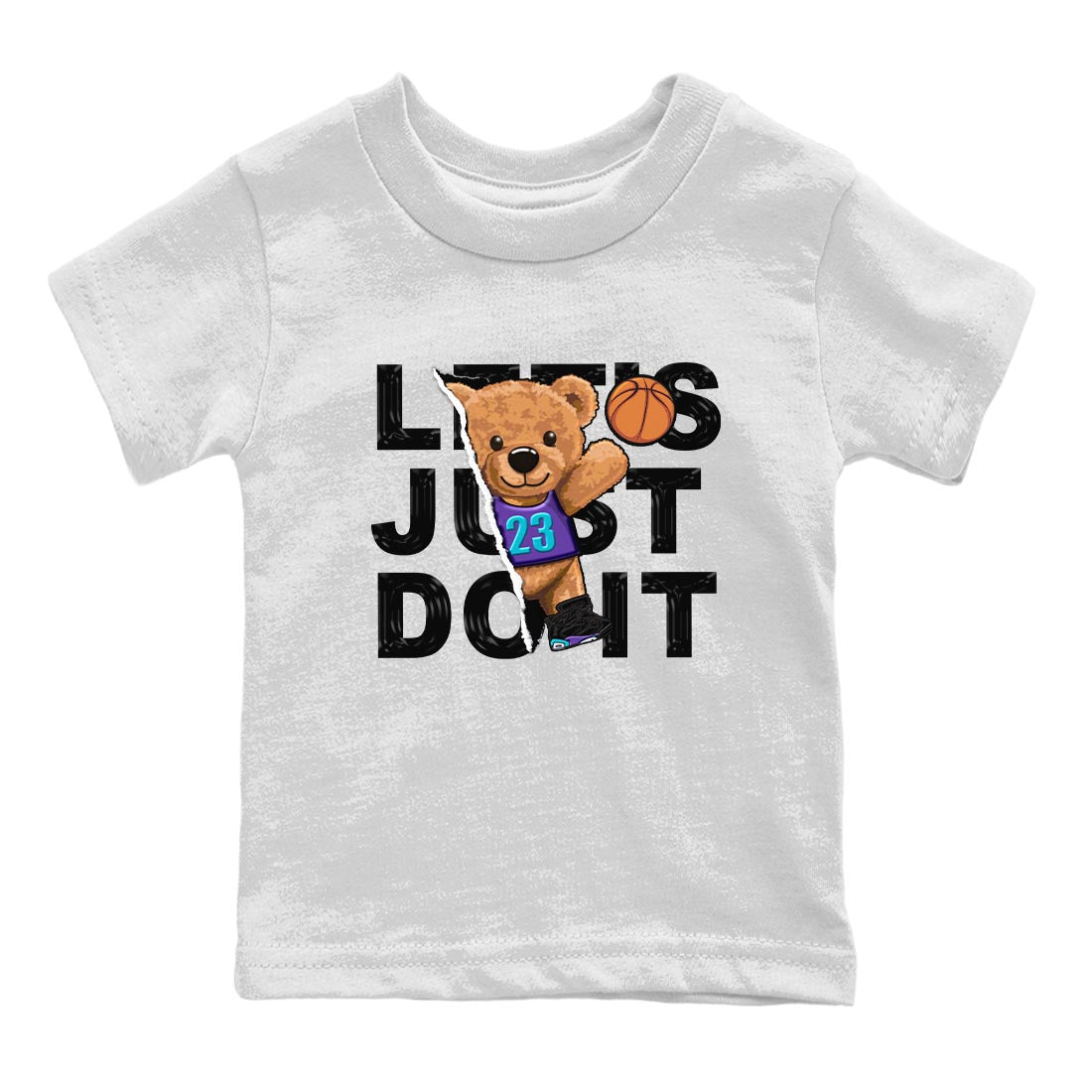 Rip Out Bear snkmatch Tee Kids - Air Jordan 6 Aqua