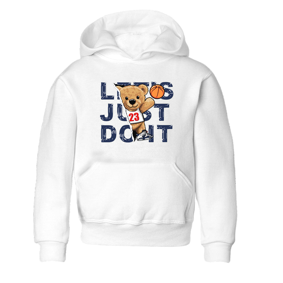 Rip Out Bear snkmatch Tees Kids - Air Jordan 6 White And Midnight Navy