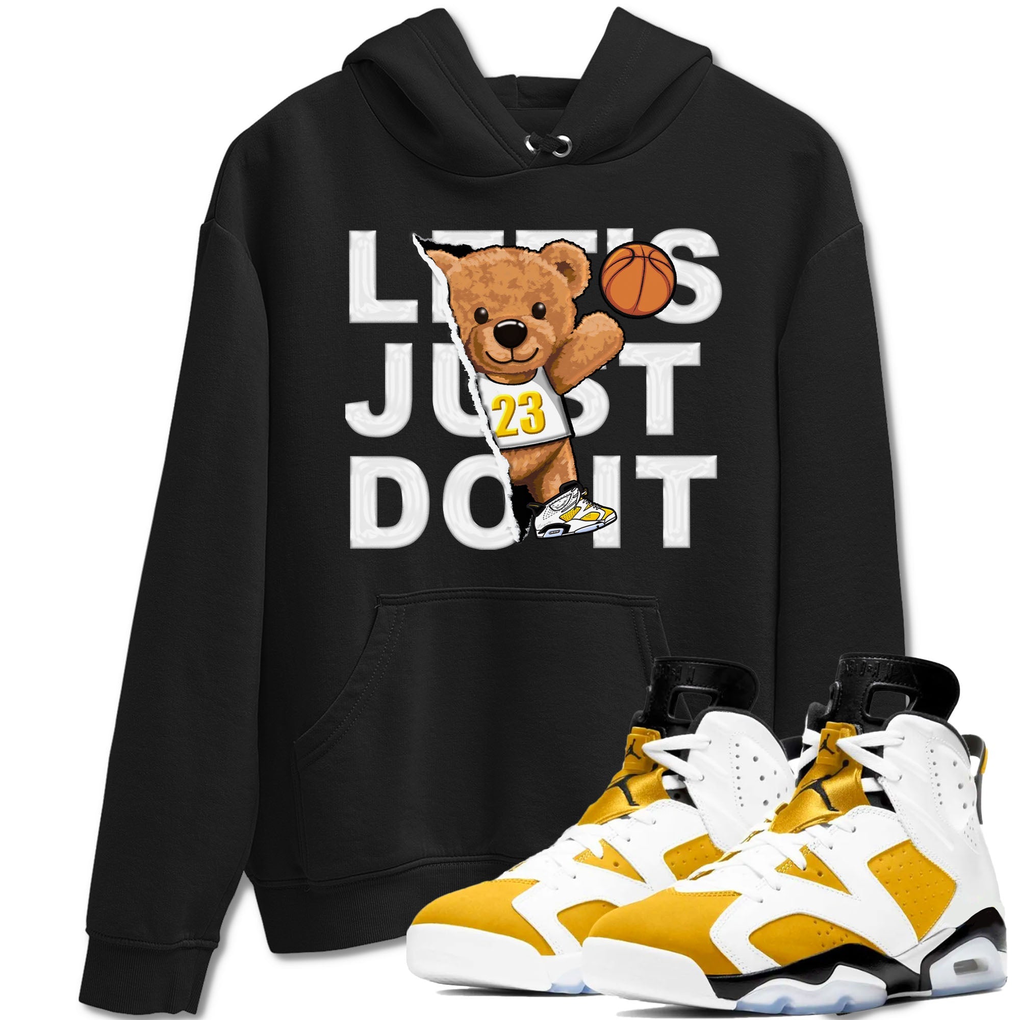 Rip Out Bear snkmatch Tees - Air Jordan 6 Yellow Ochre