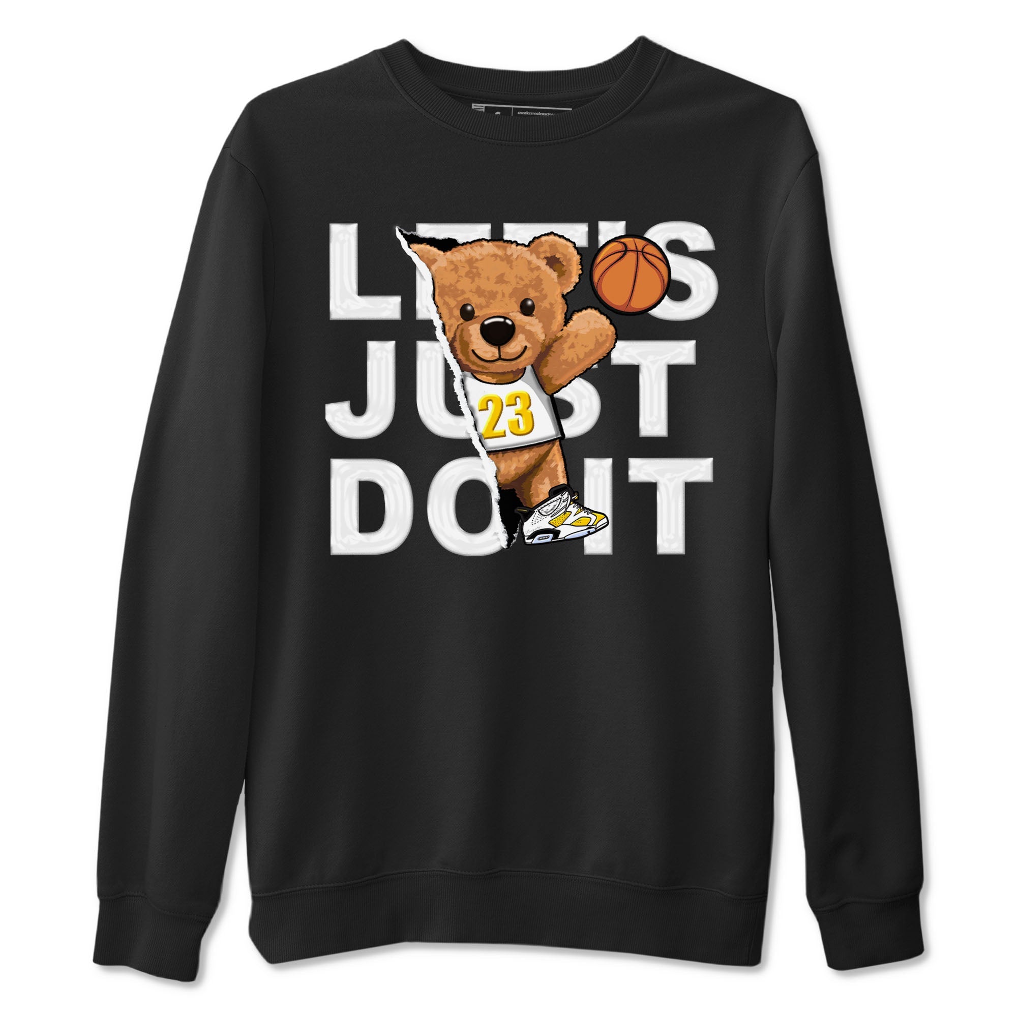 Rip Out Bear snkmatch Tees - Air Jordan 6 Yellow Ochre