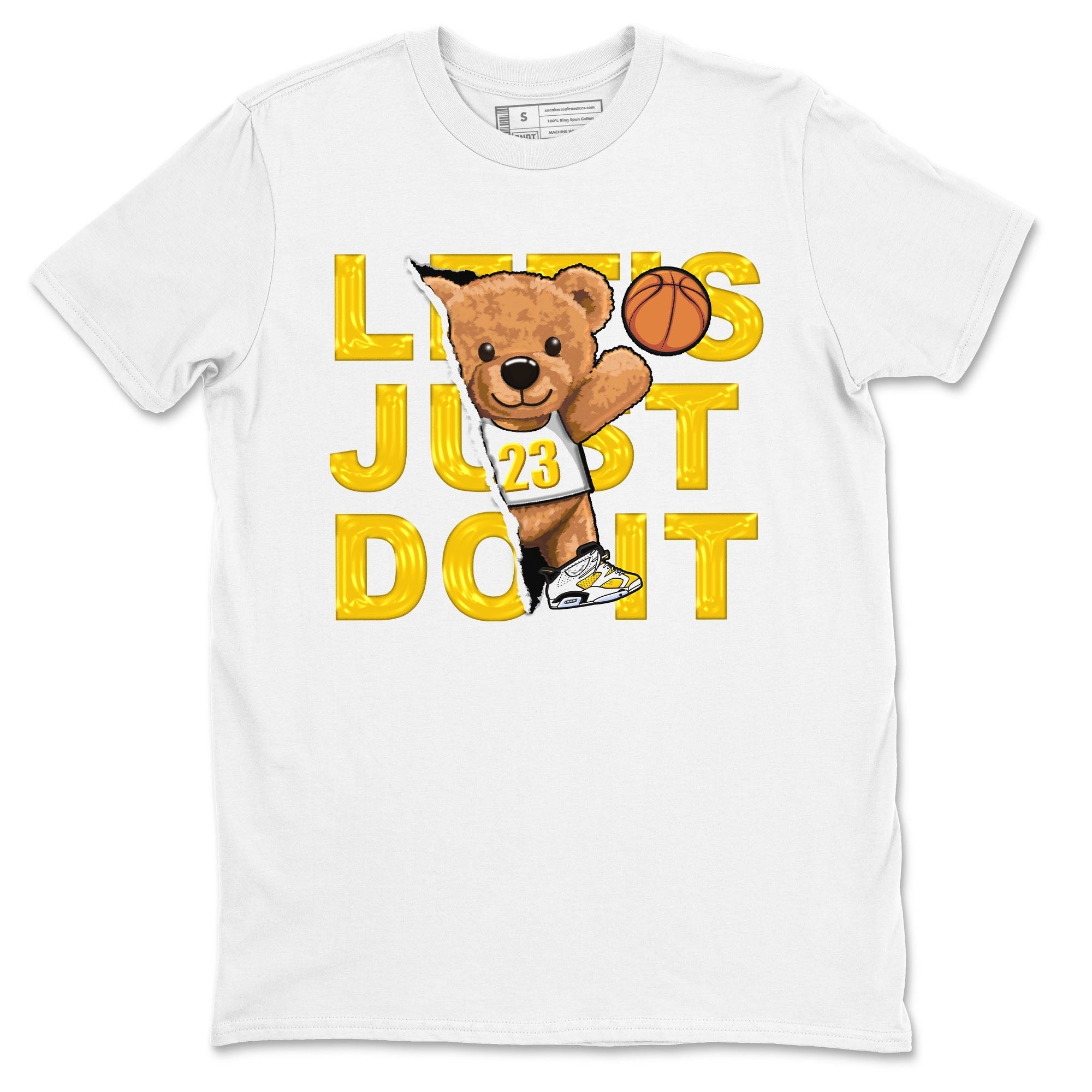 Rip Out Bear snkmatch Tees - Air Jordan 6 Yellow Ochre