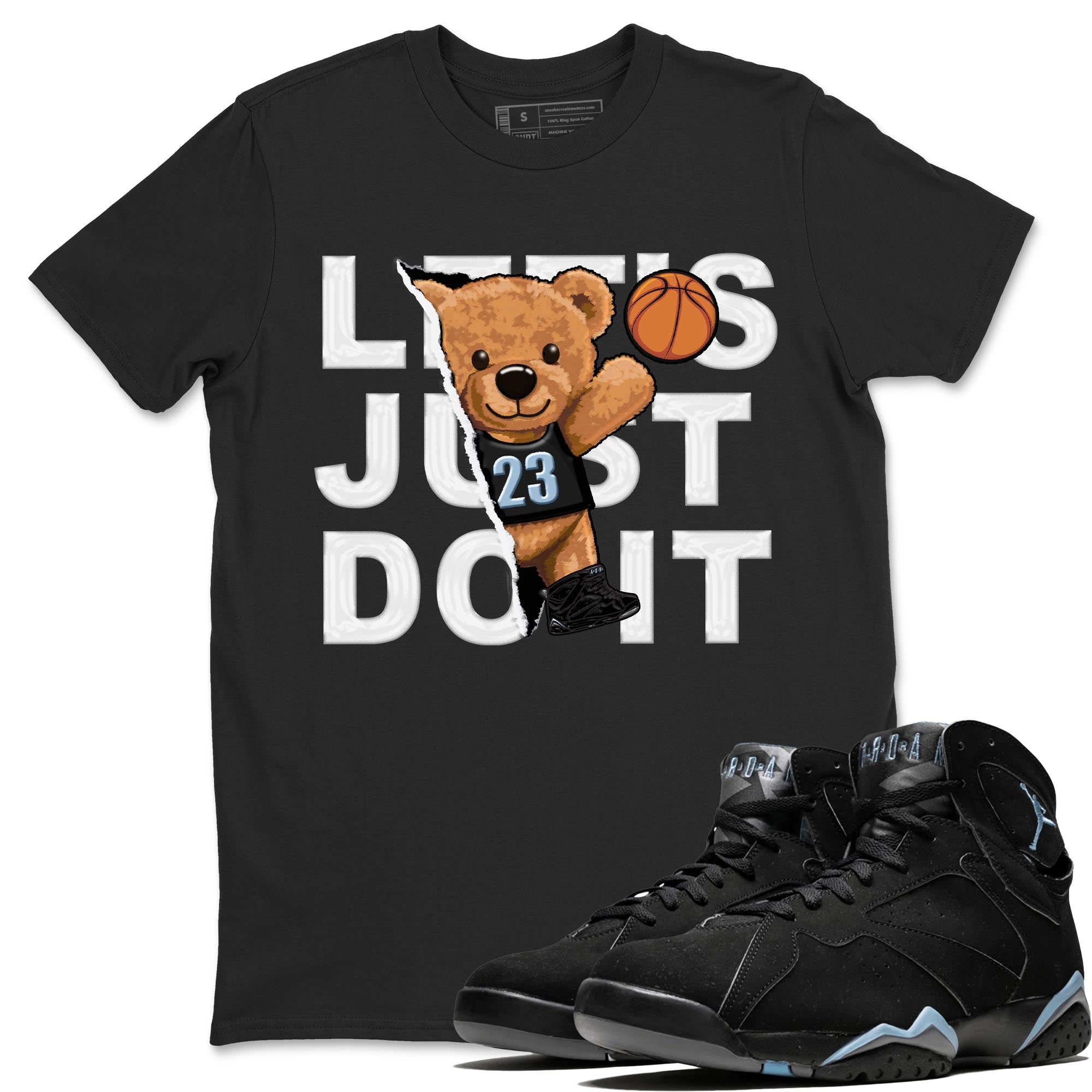 Rip Out Bear snkmatch Tee - Air Jordan 7 Chambray