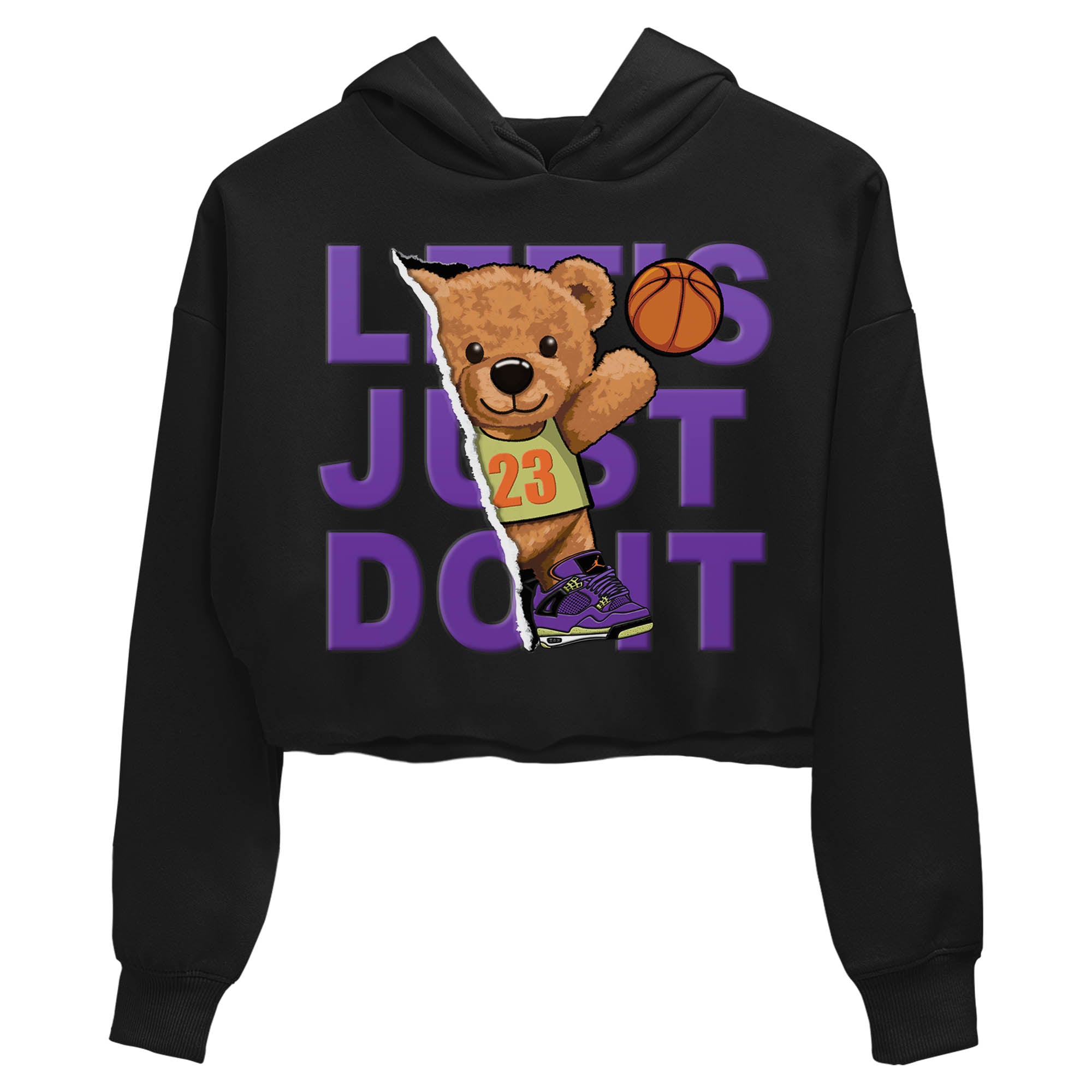 Rip Out Bear Women's Tops - Air Jordan 4 Canyon Purple