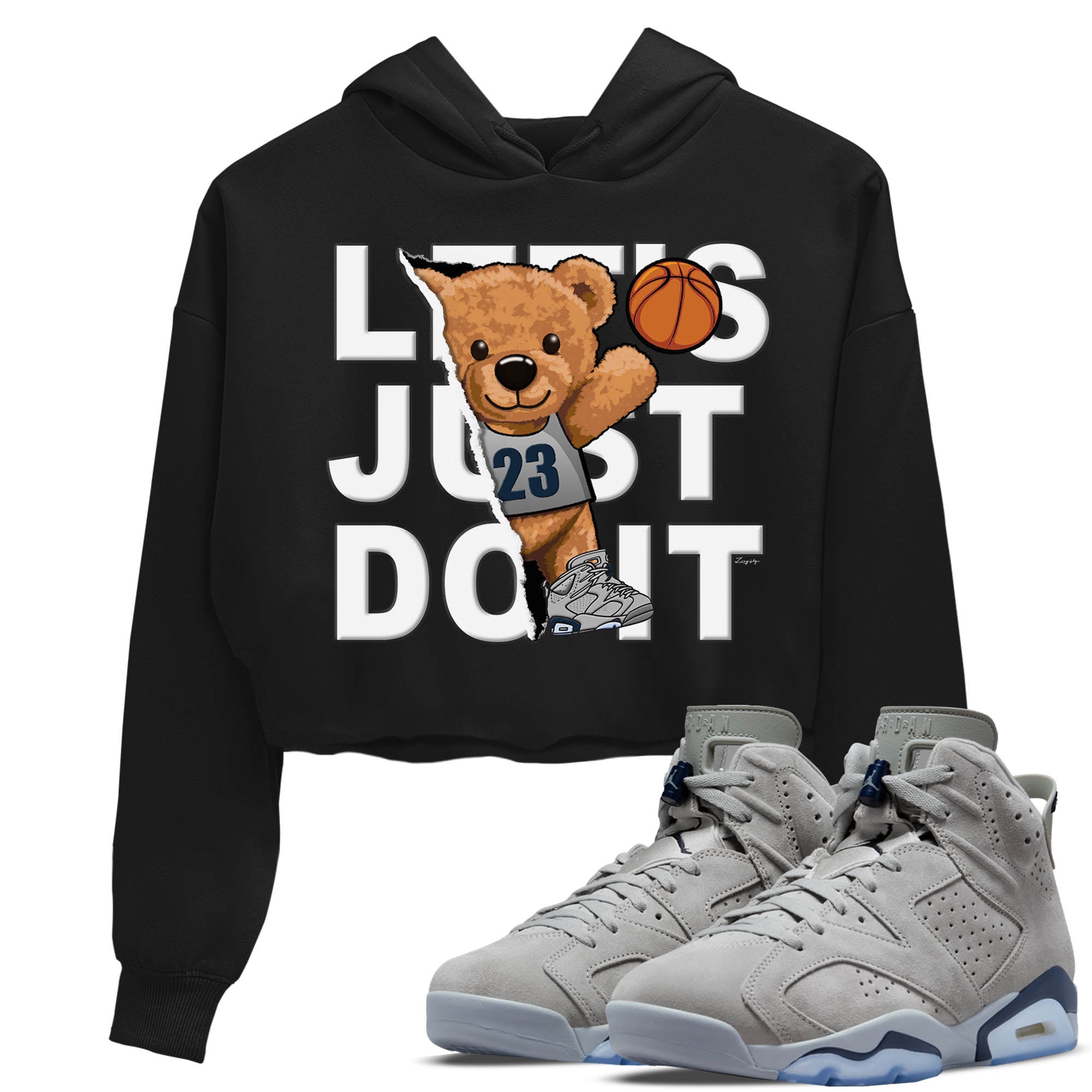 Rip Out Bear Women's Tops - Air Jordan 6 Georgetown