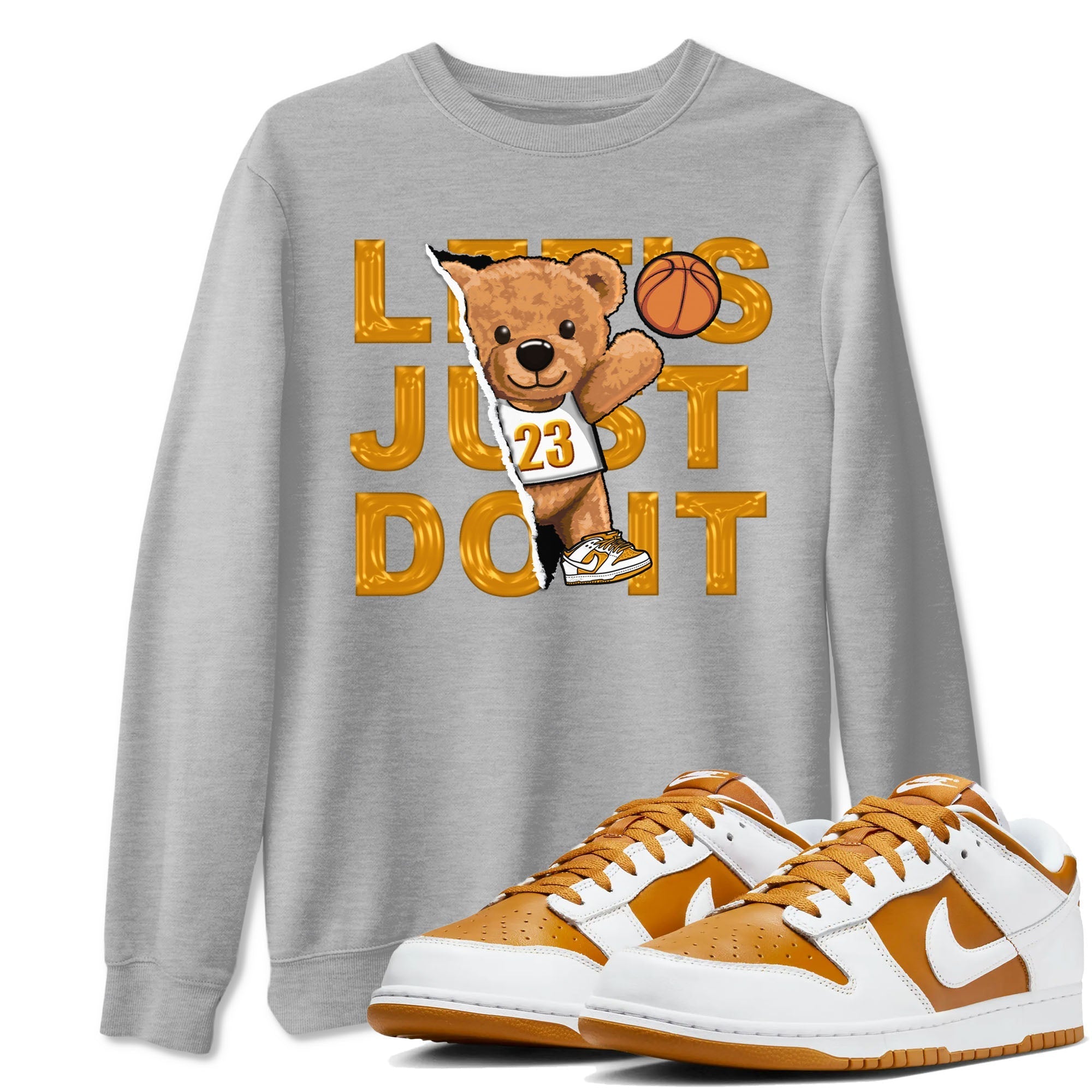 Rip Out Bear snkmatch Tees - Dunk Dark Curry
