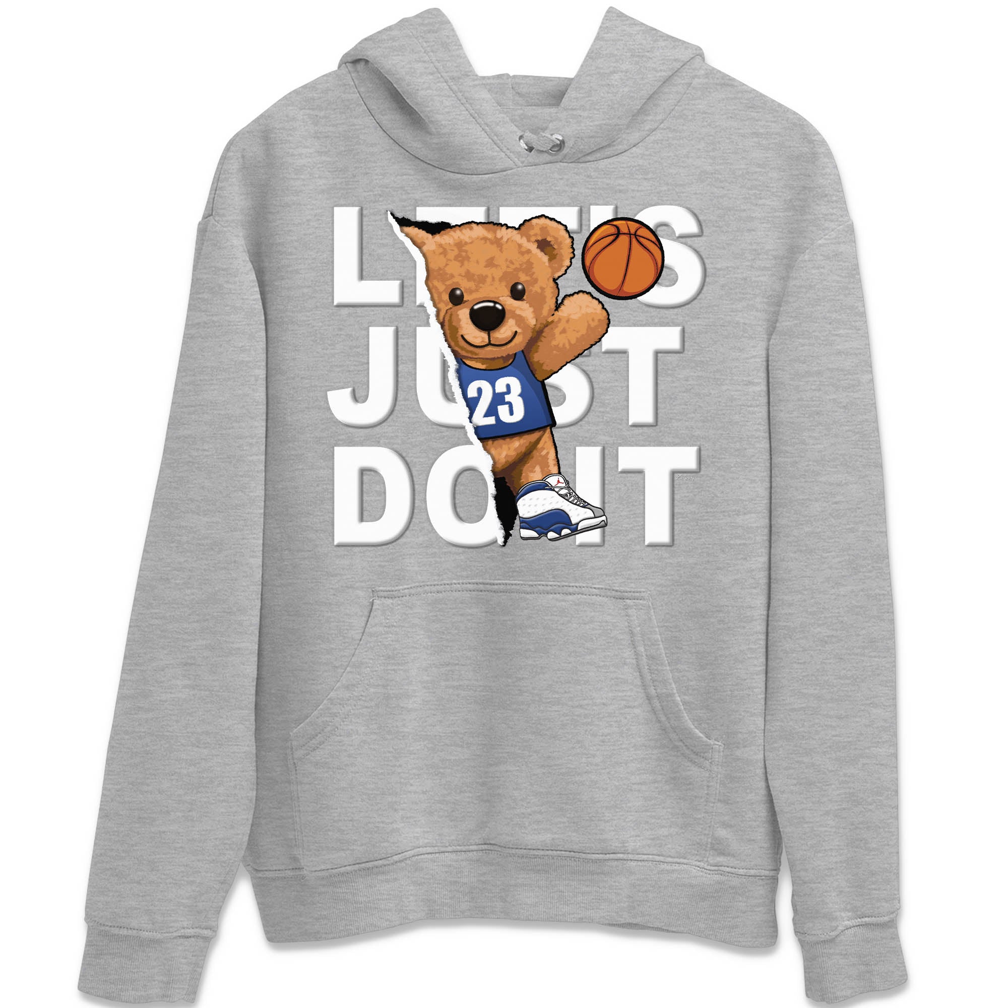 Rip Out Bear Unisex Tops - Air Jordan 13 French Blue