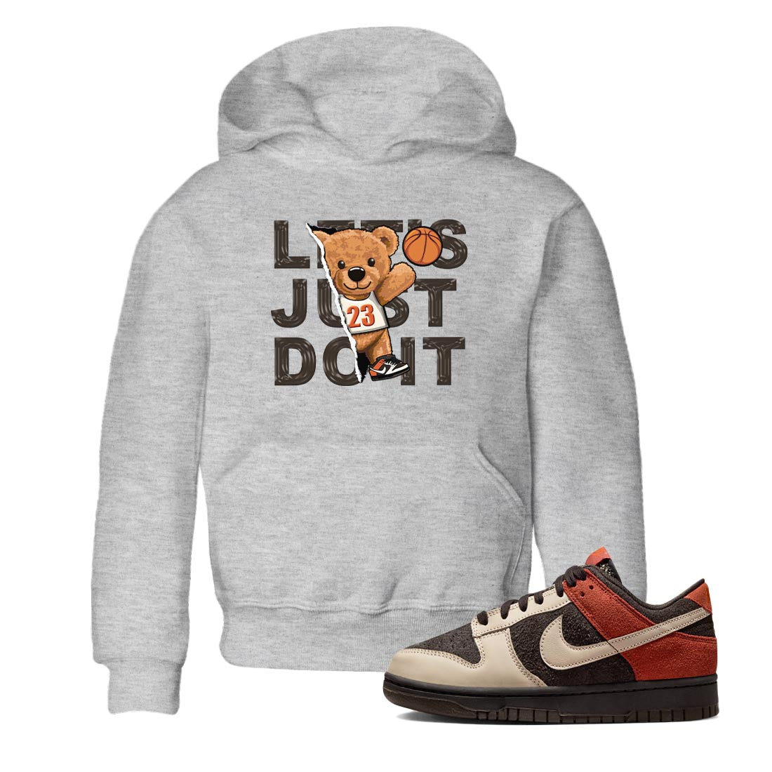 Rip Out Bear snkmatch Tee Kids - Dunk Red Panda