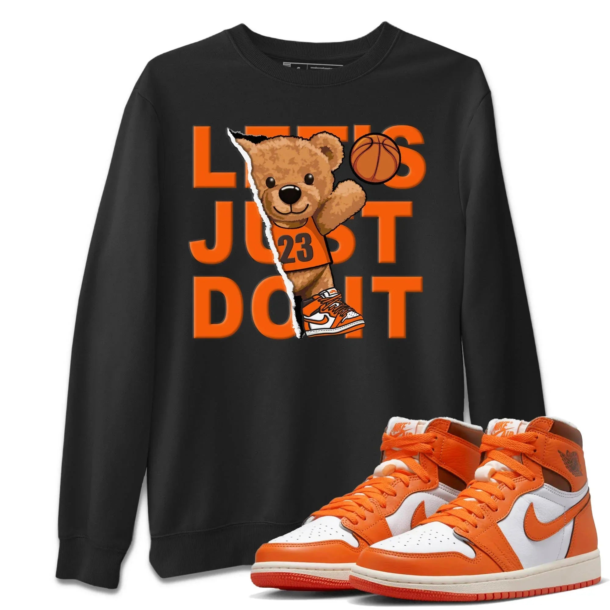 Rip Out Bear Unisex Tops - Air Jordan 1 Starfish