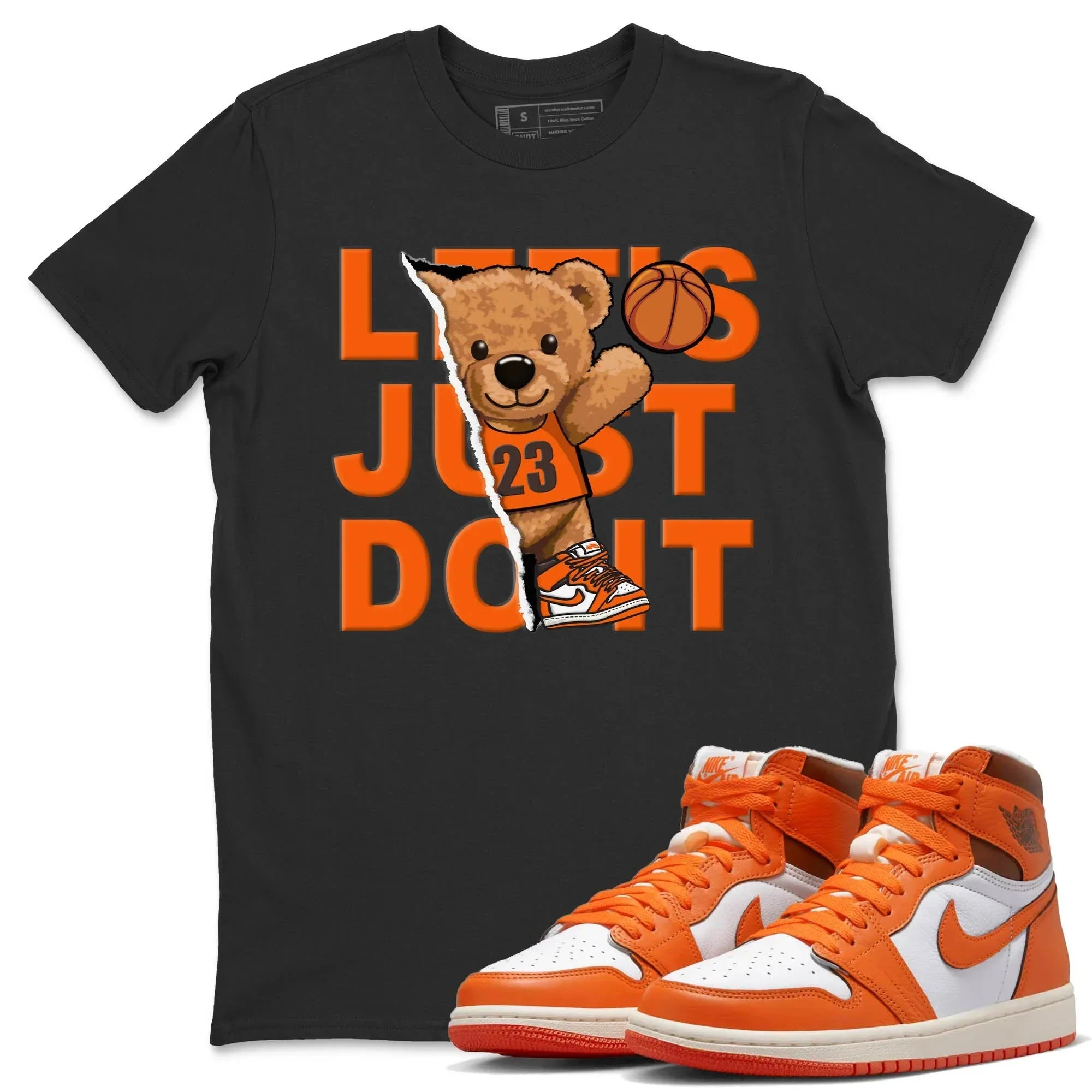 Rip Out Bear Unisex Tops - Air Jordan 1 Starfish