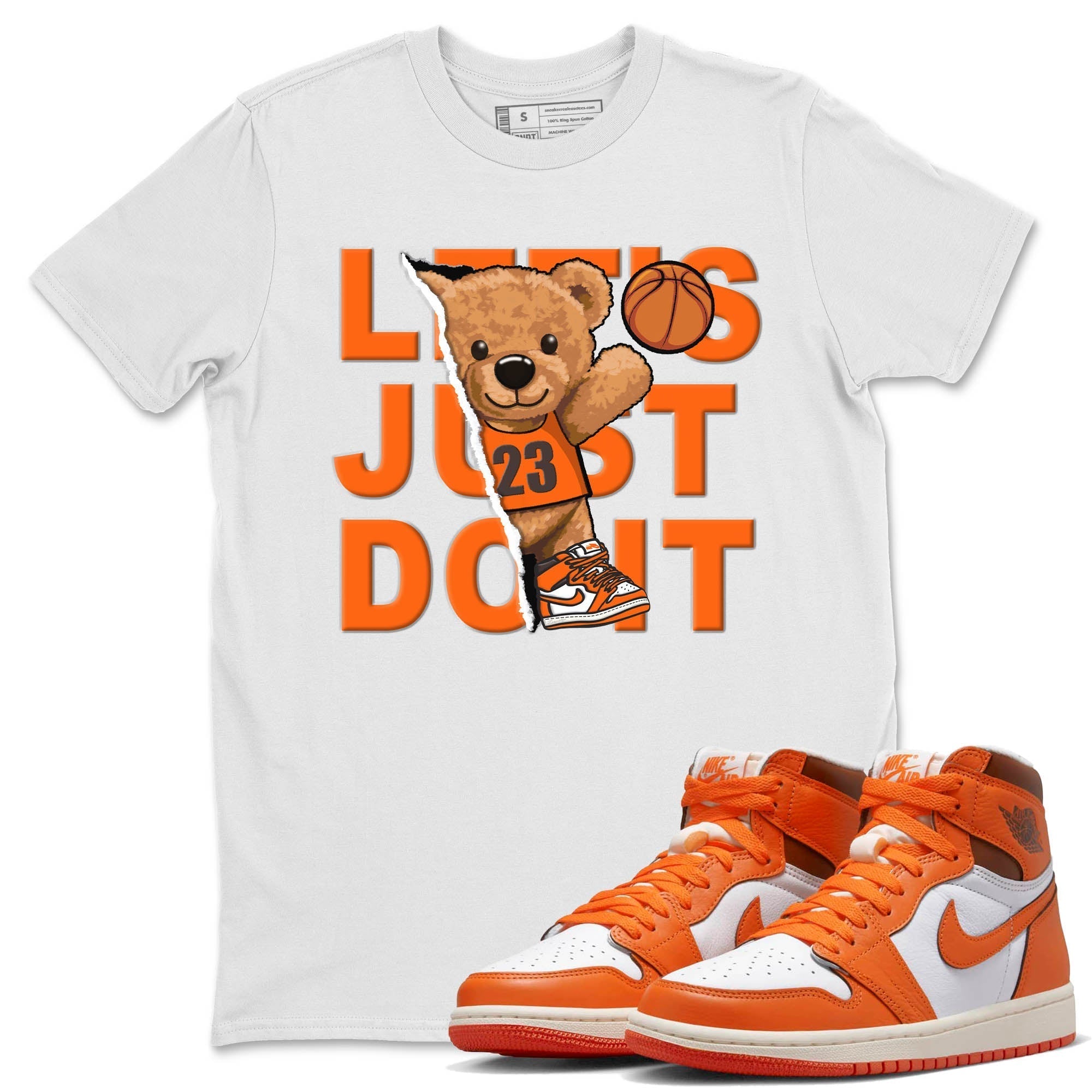Rip Out Bear Unisex Tops - Air Jordan 1 Starfish