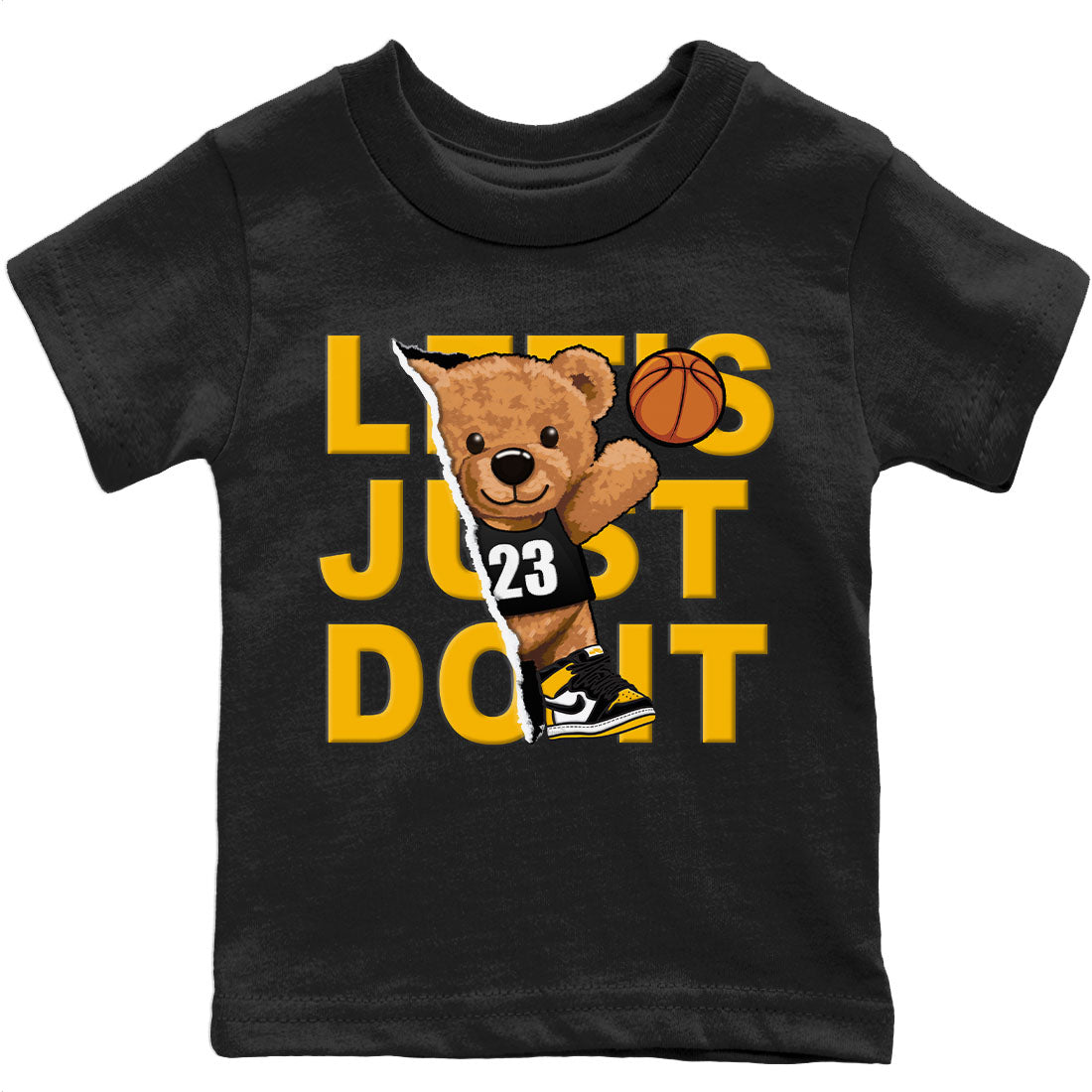 Rip Out Bear Kids Tops - Air Jordan 1 Taxi
