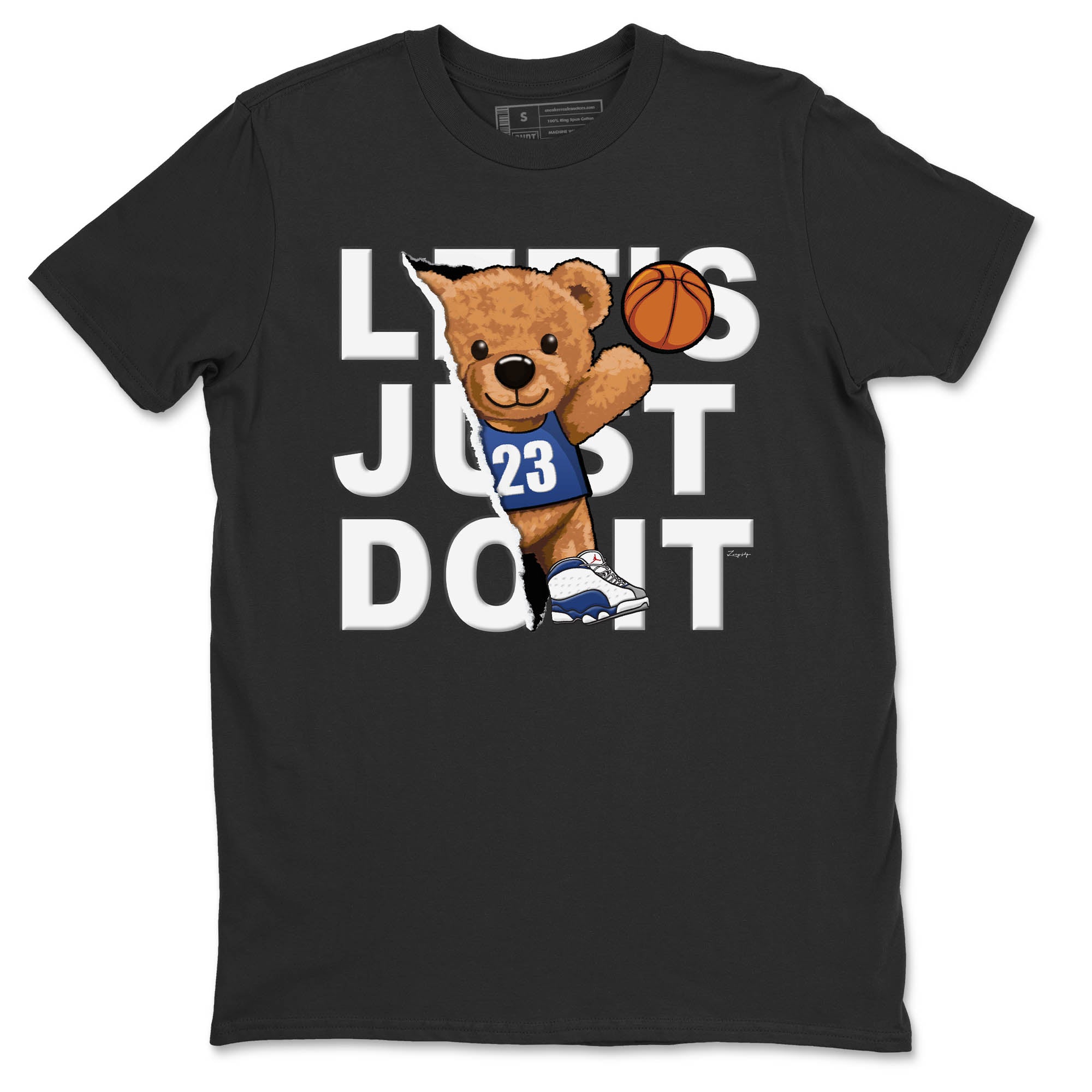 Rip Out Bear Unisex Tops - Air Jordan 13 French Blue