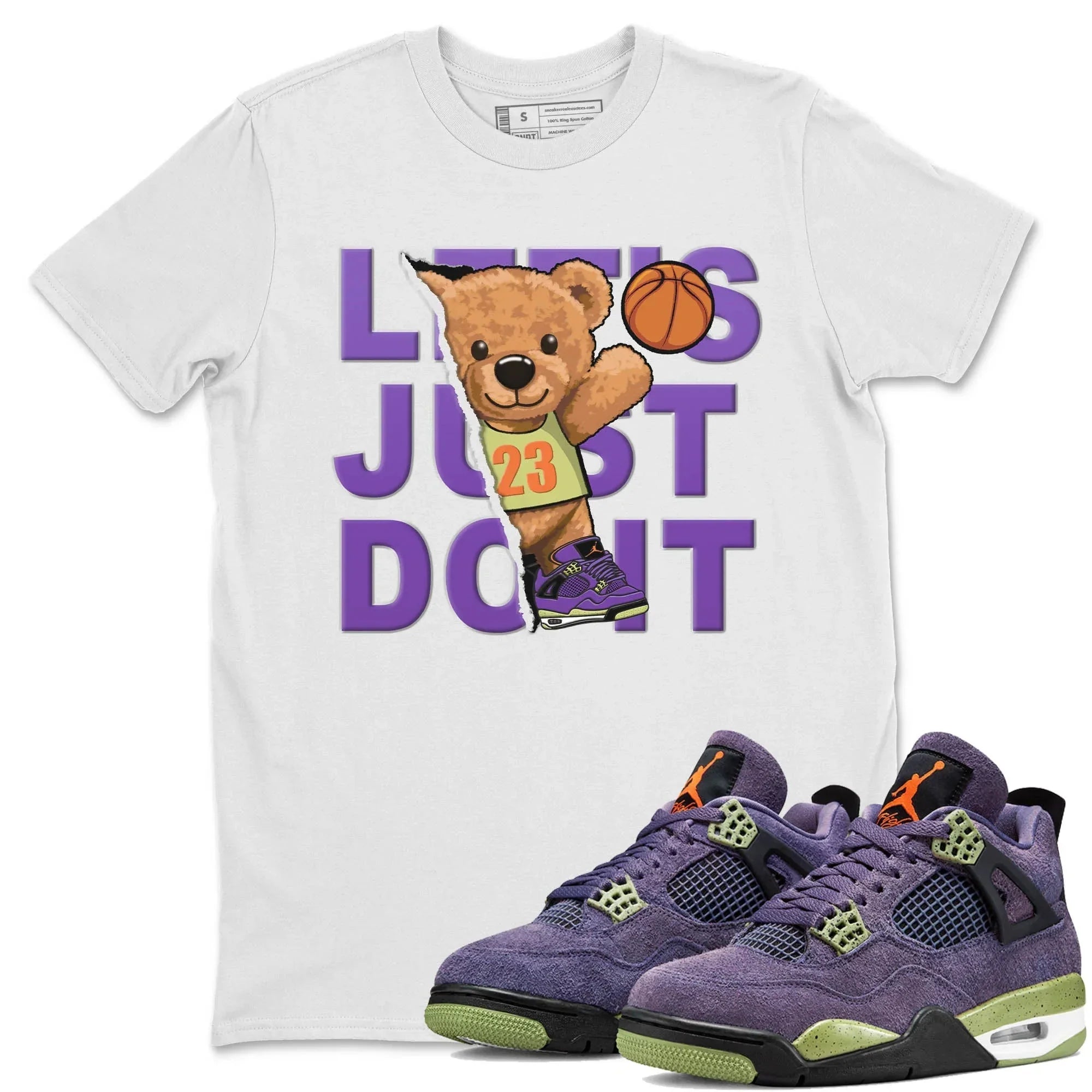 Rip Out Bear Unisex Tops - Air Jordan 4 Canyon Purple