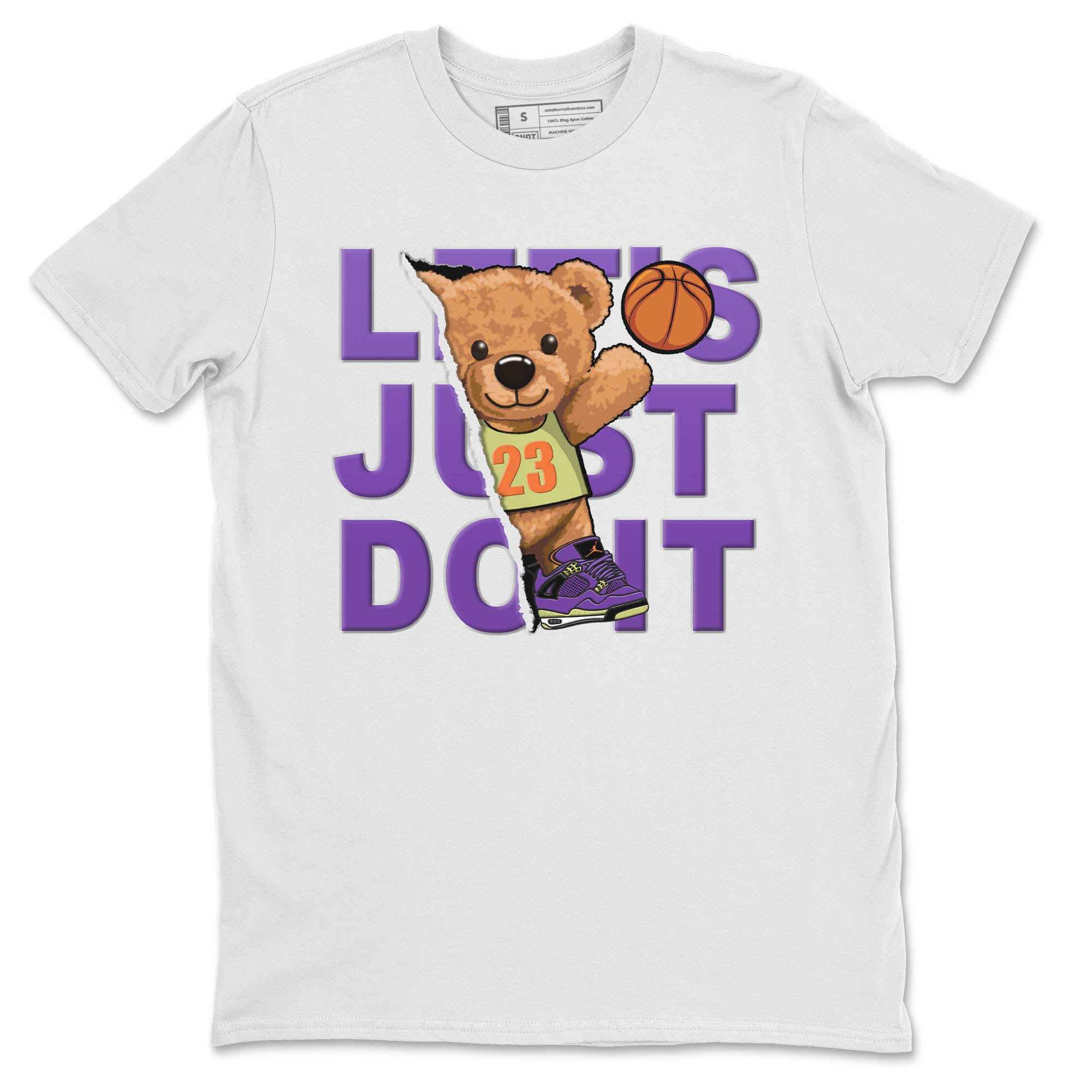 Rip Out Bear Unisex Tops - Air Jordan 4 Canyon Purple