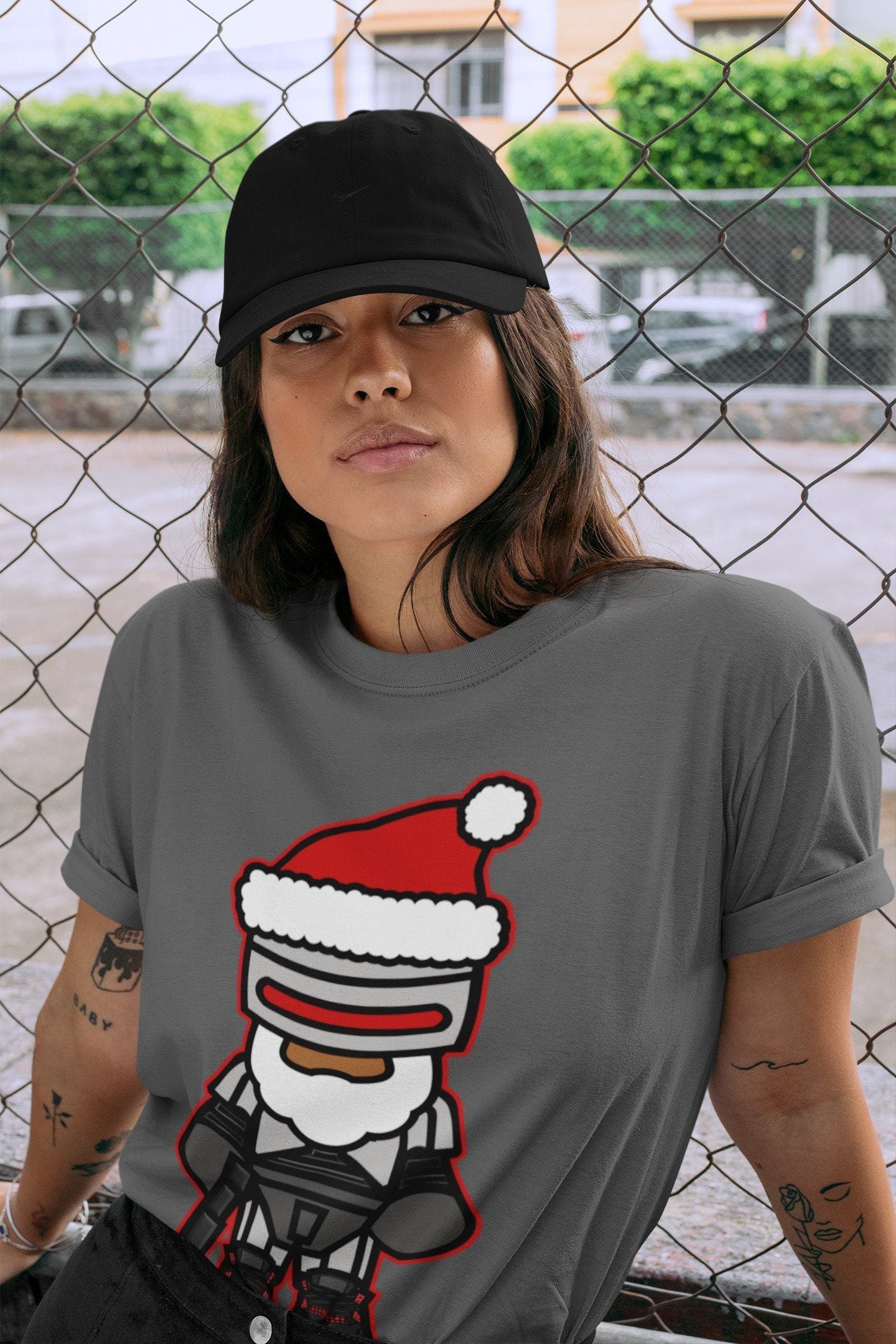 Robosanta Unisex Tops - Air Jordan 4 Red Thunder