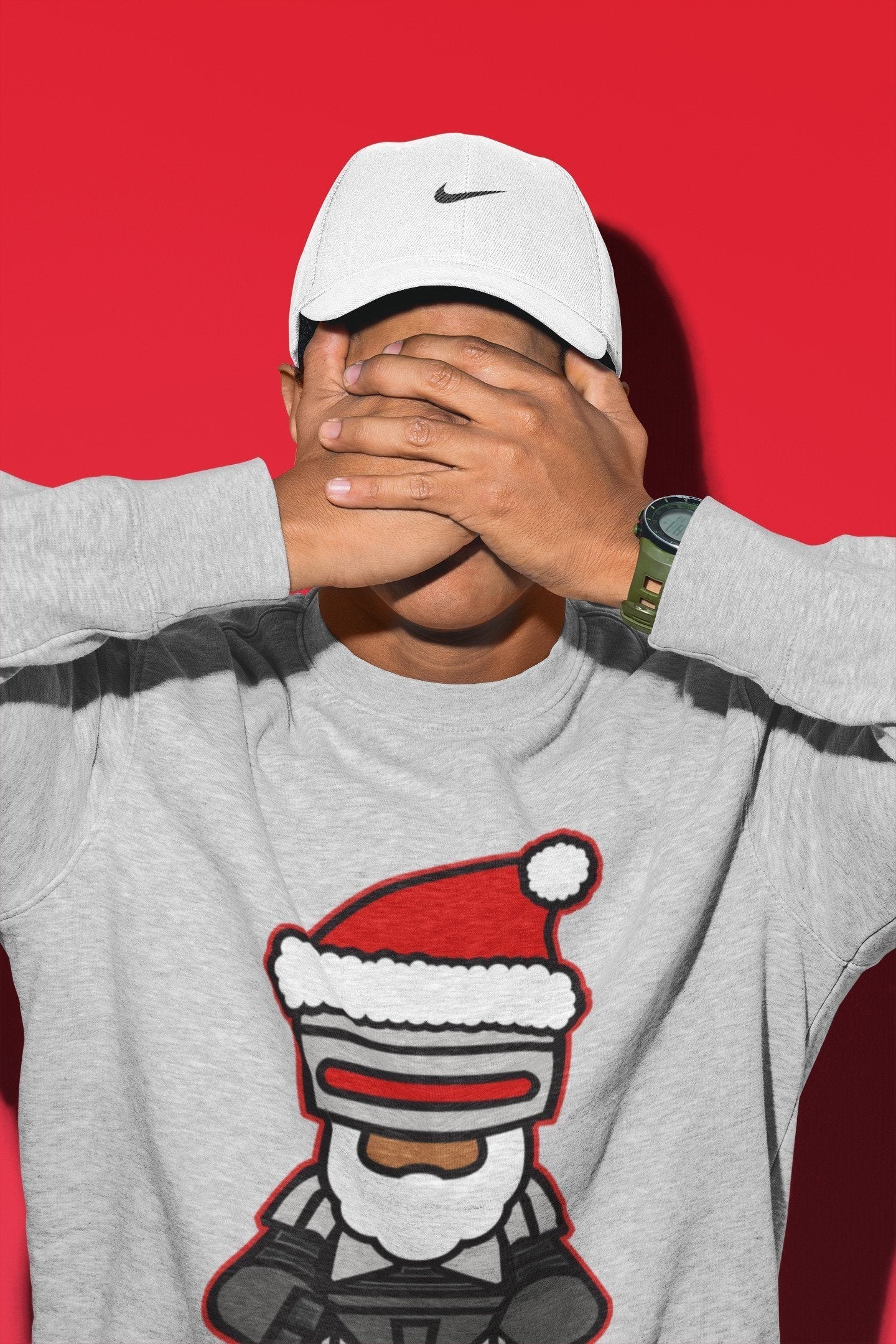 Robosanta Unisex Tops - Air Jordan 4 Red Thunder