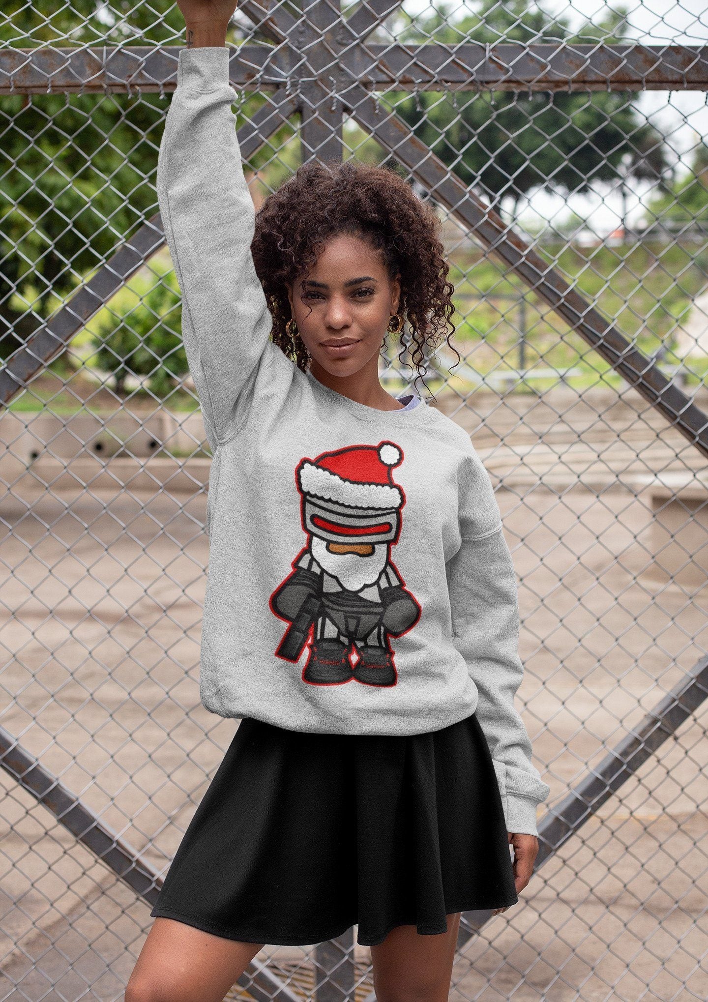 Robosanta Unisex Tops - Air Jordan 4 Red Thunder